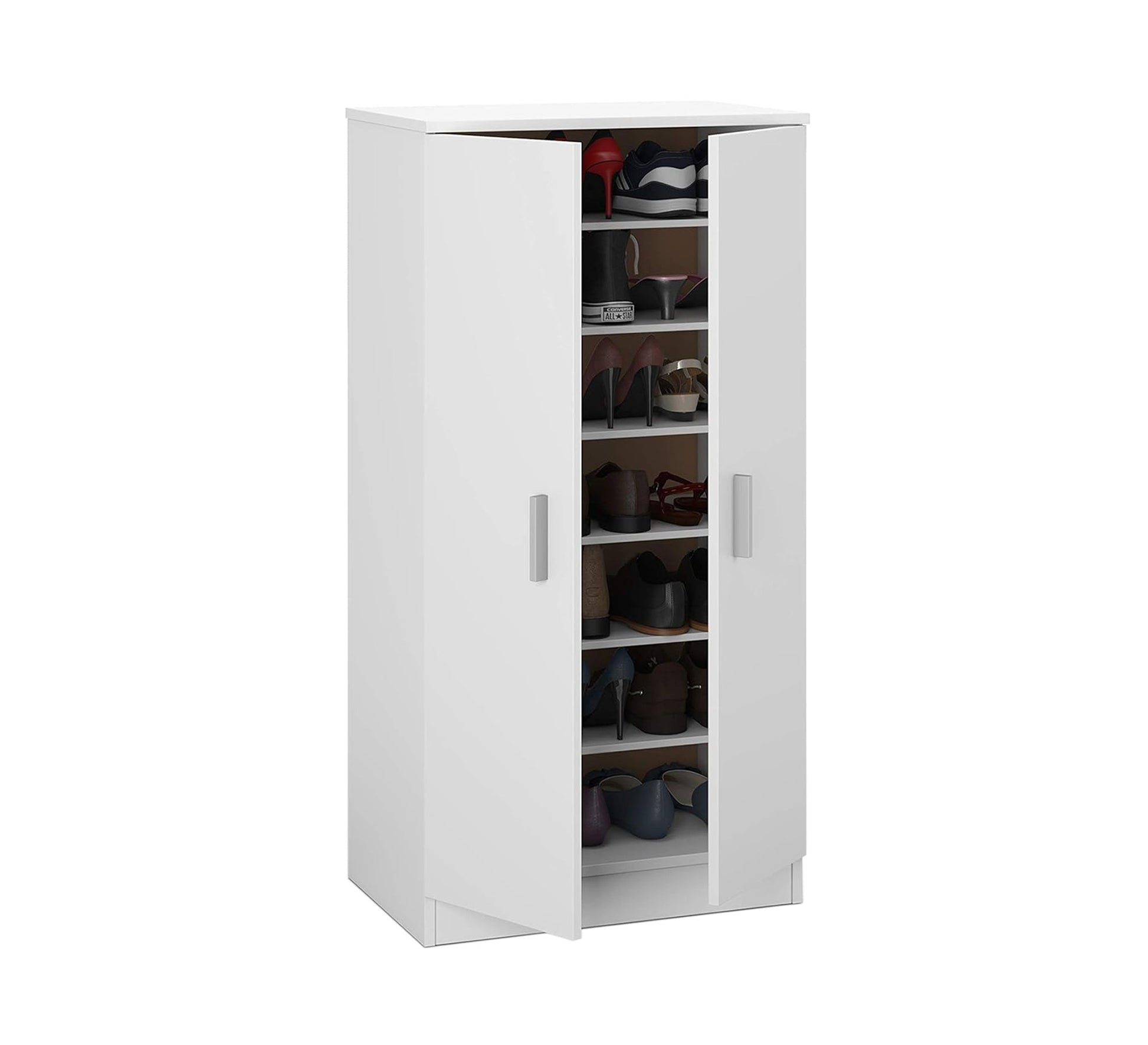 White storage cabinet for the entryway - Vitrine Furniture - Furniture