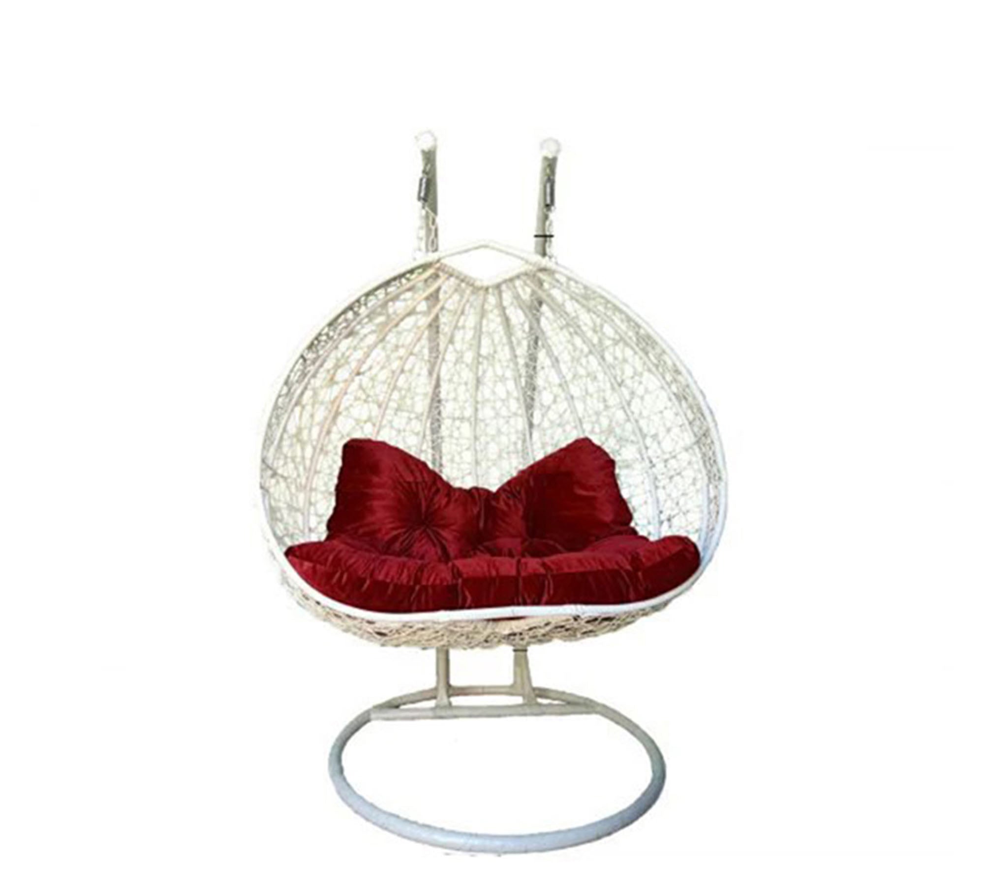 White swing chair for two people - Vitrine Furniture - Outdoor Products