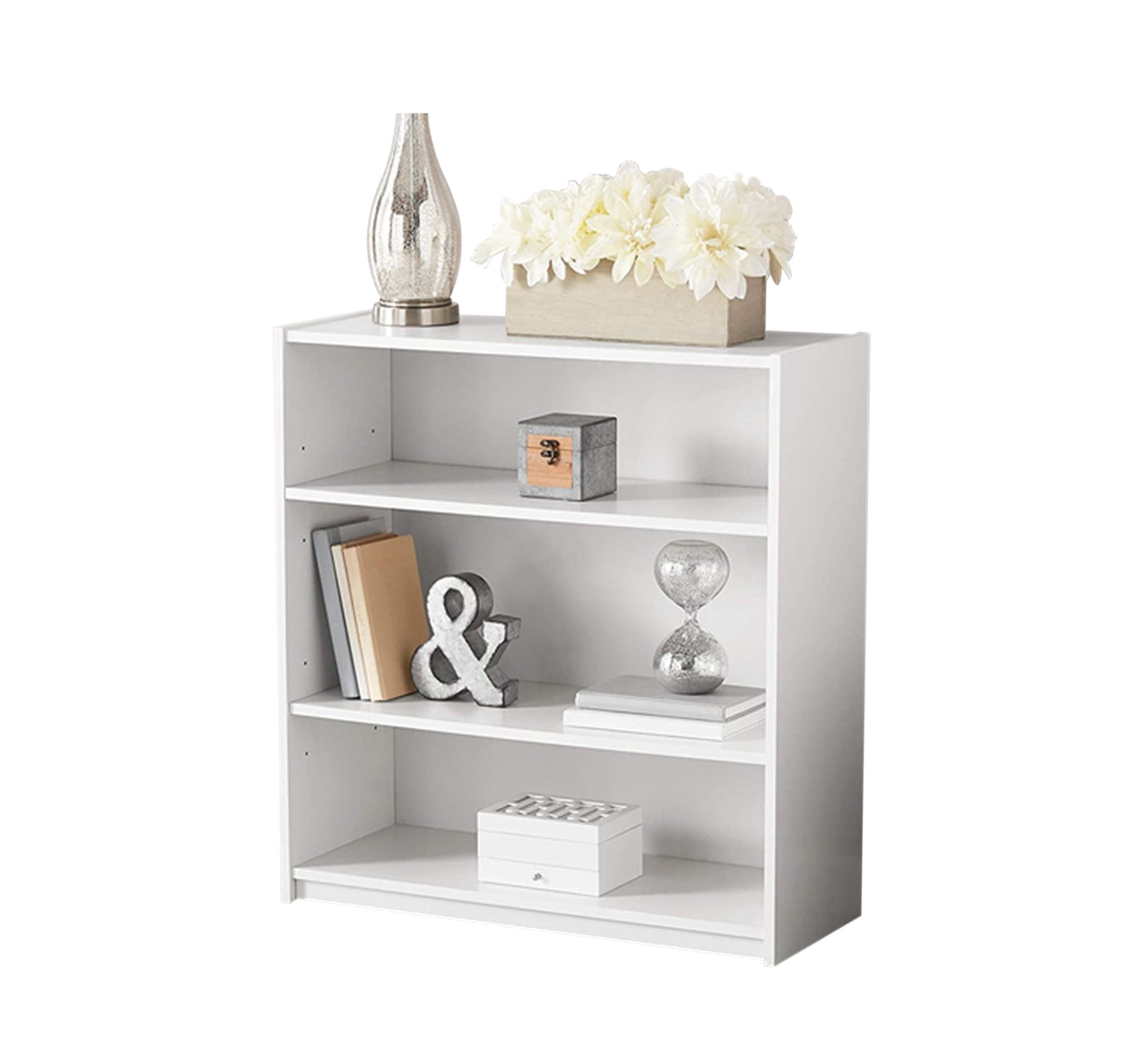 White Triple - Shelf Accent Piece - Elegant & Sleek - Vitrine Furniture - Furniture