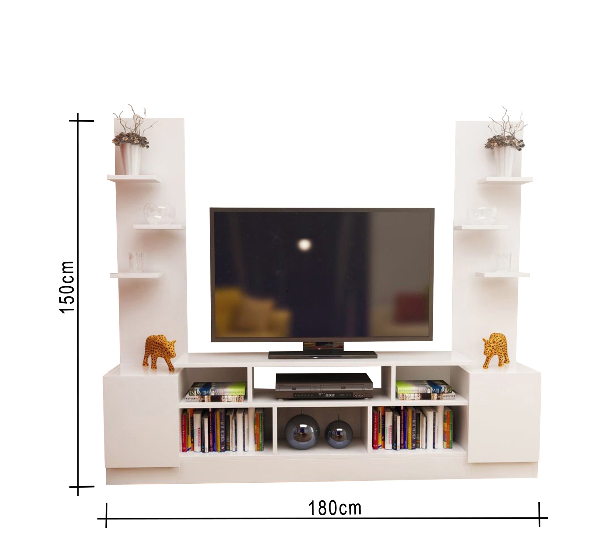 White TV cabinet - Vitrine Furniture - Furniture