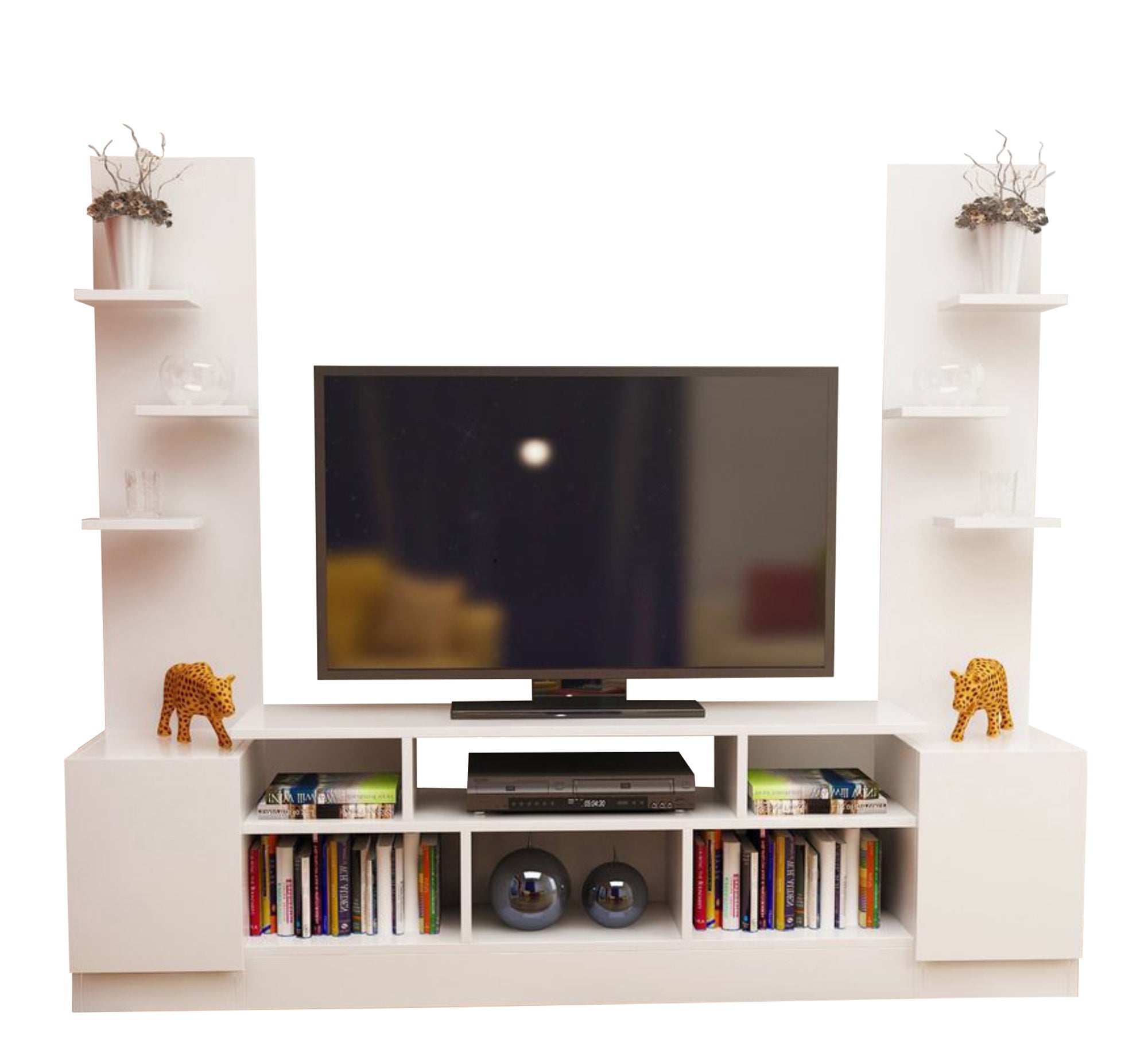 White TV cabinet - Vitrine Furniture - Furniture