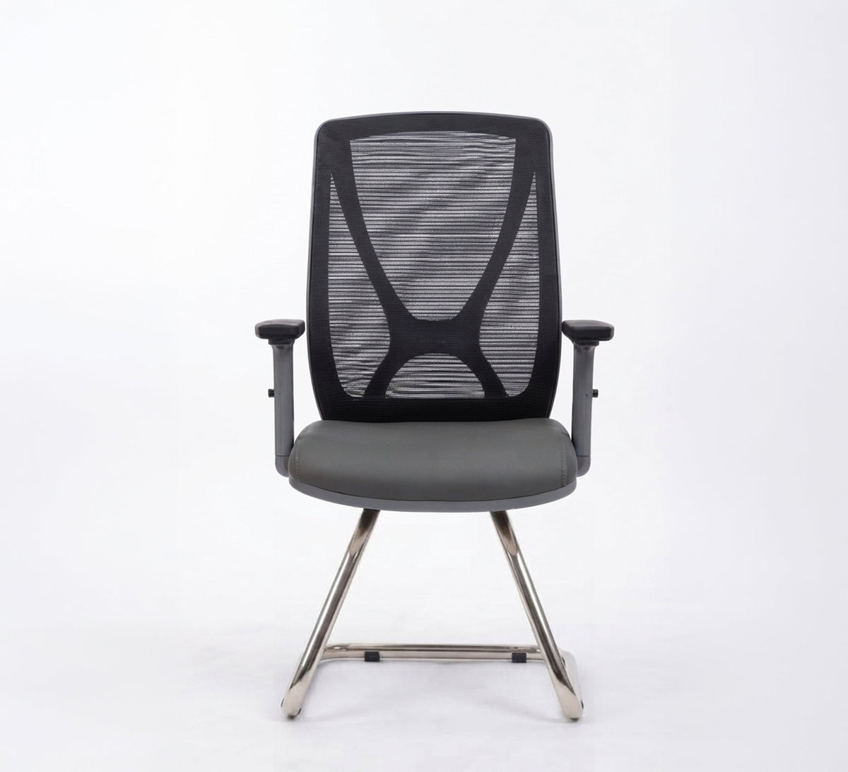 White Waiting Chair with Unique Blue Mesh - Vitrine Furniture - Office Chairs