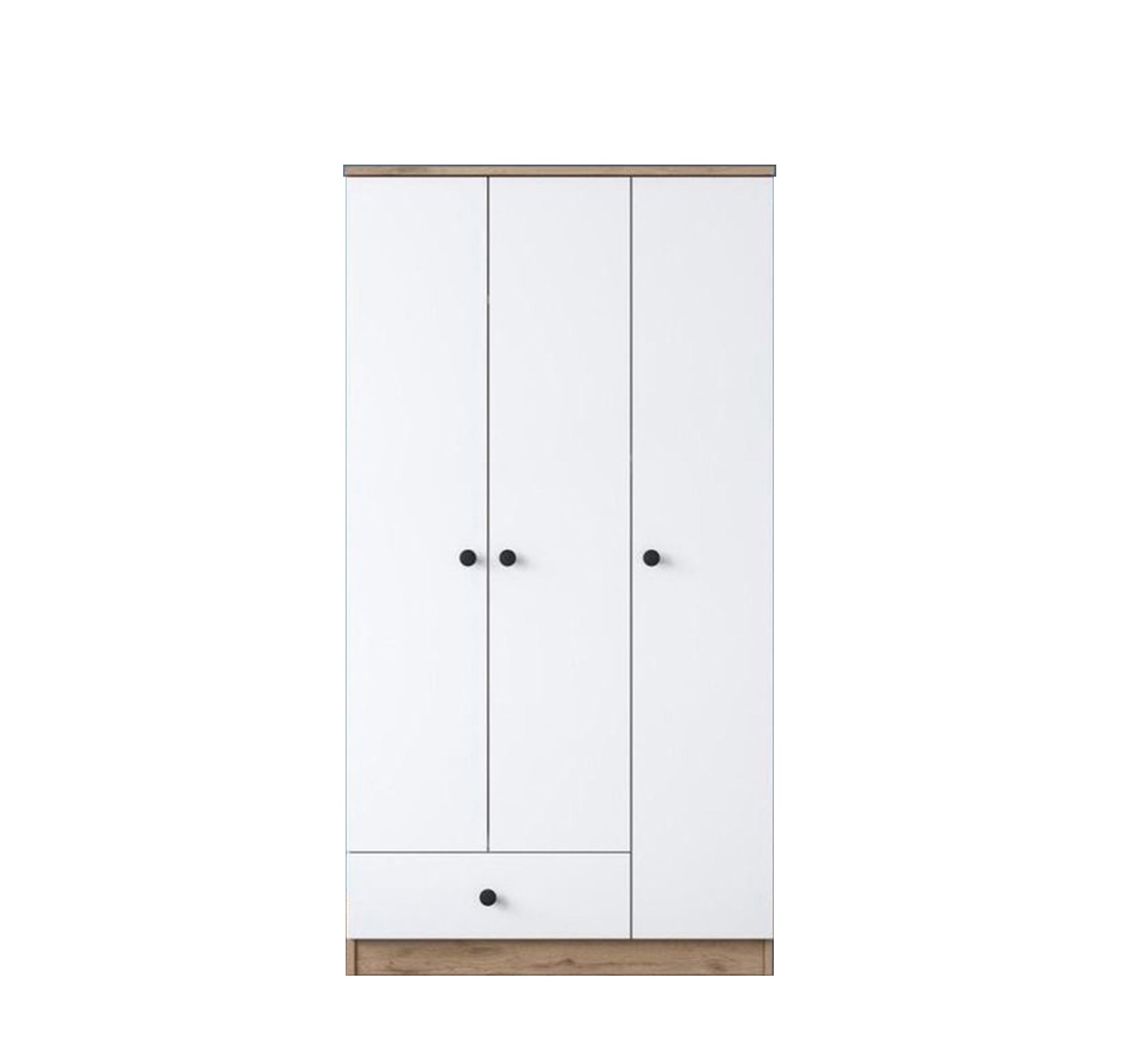 White Wardrobe with Sleek Design with External Storage - Vitrine Furniture - Furniture