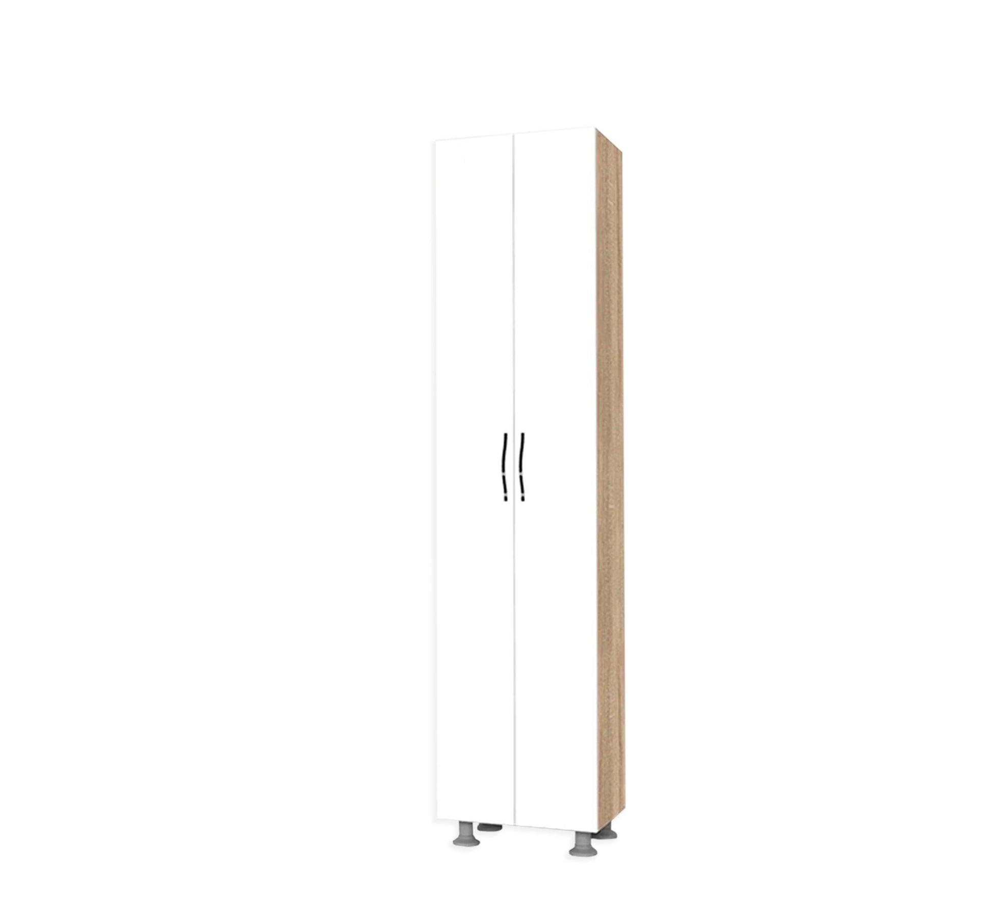 White wardrobe with two white doors - Vitrine Furniture - Furniture