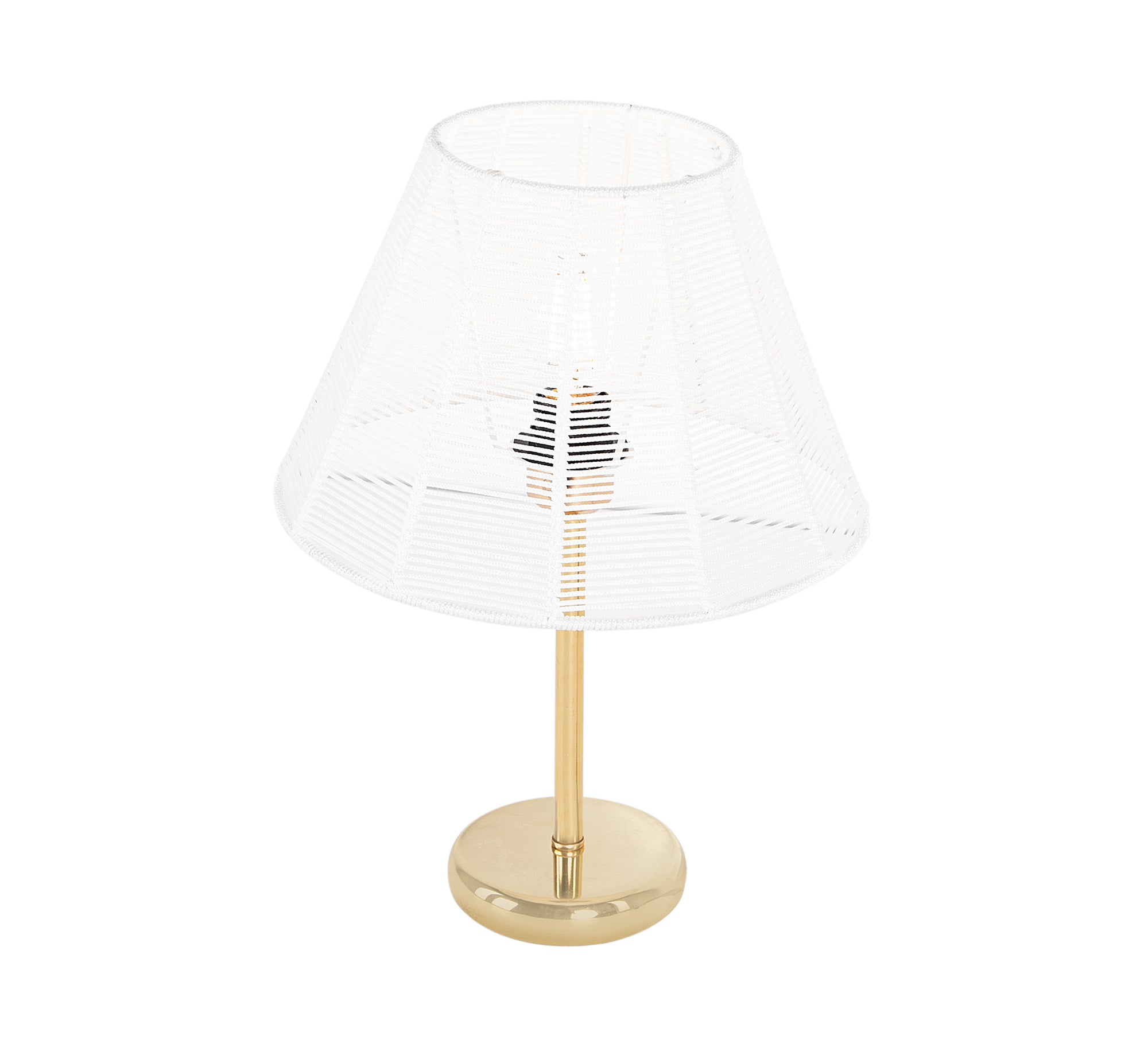 White woven thread lampshade - Vitrine Furniture - Lighting