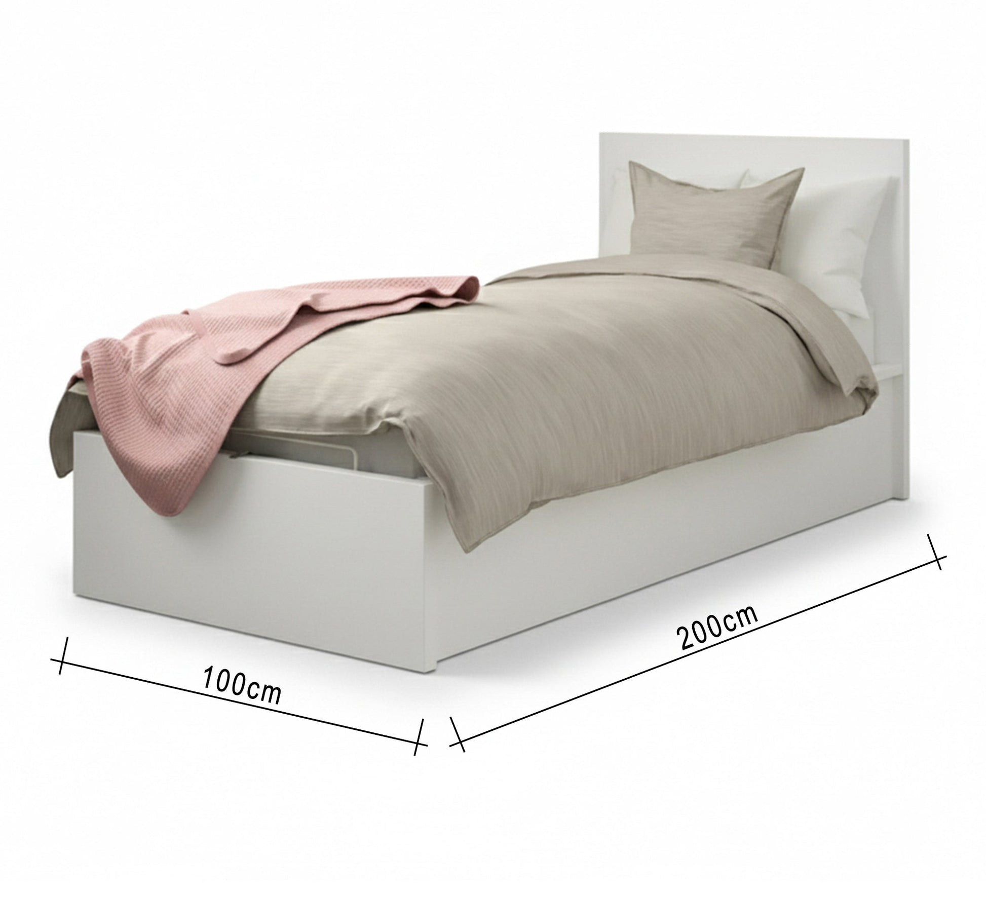 White youth bed - Vitrine Furniture - Beds