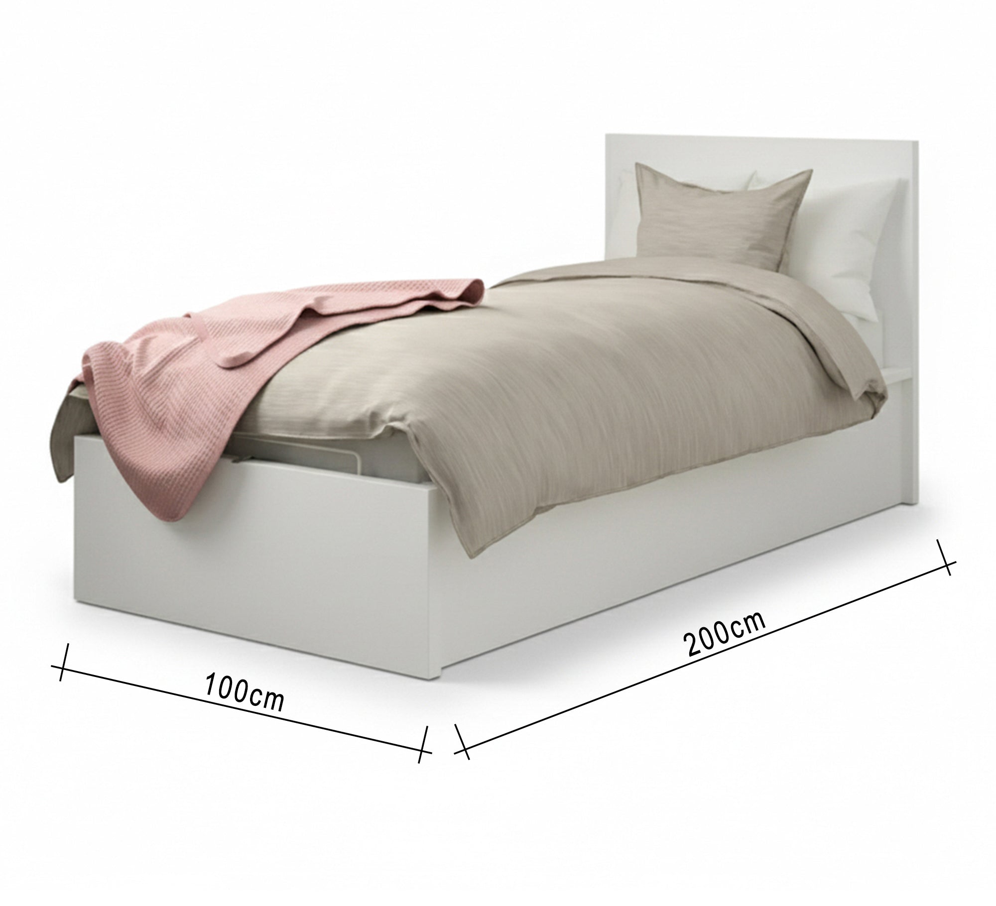 White youth bed - Vitrine Furniture - Beds