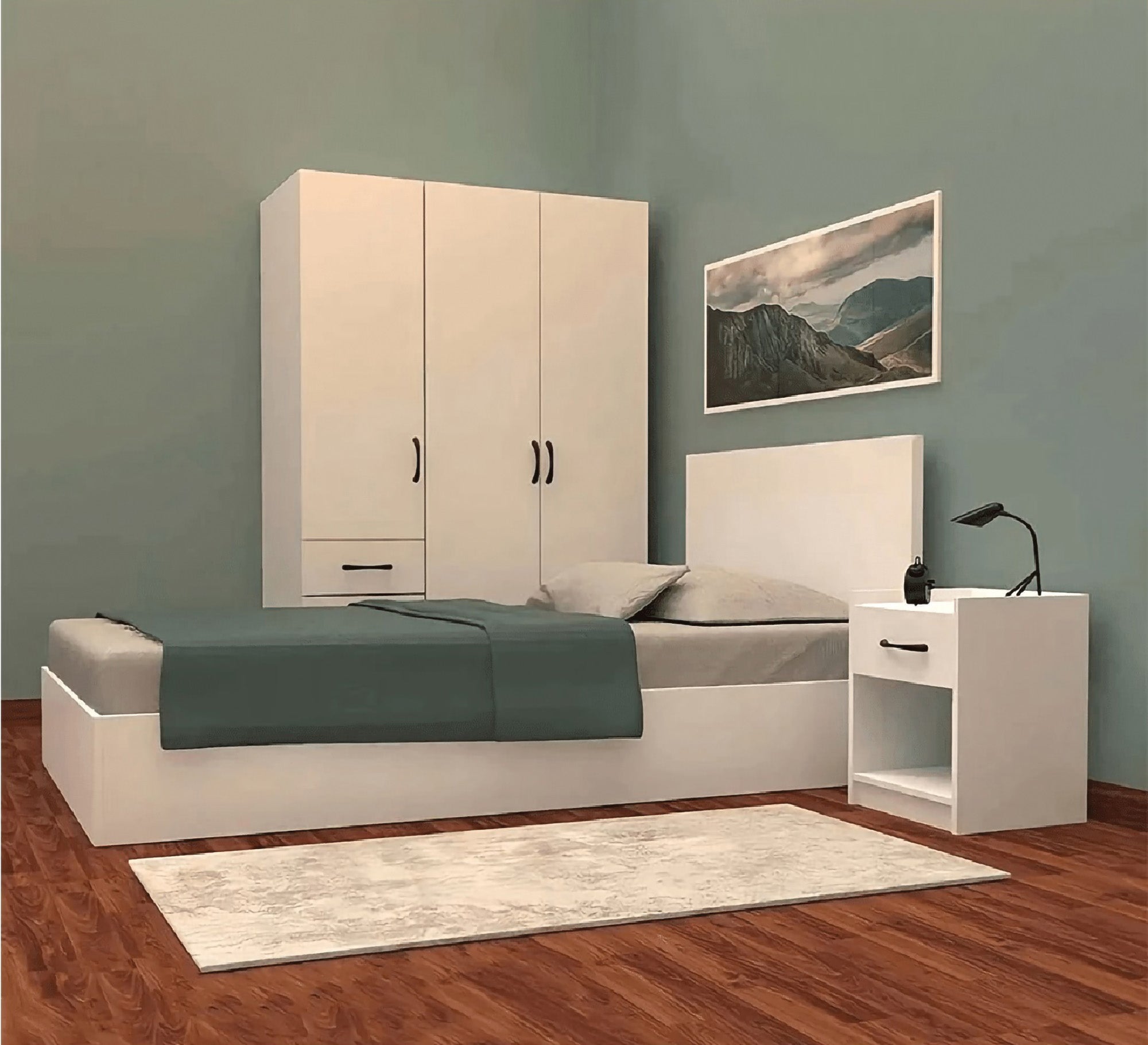 White youth bedroom - Vitrine Furniture - Bed Sets