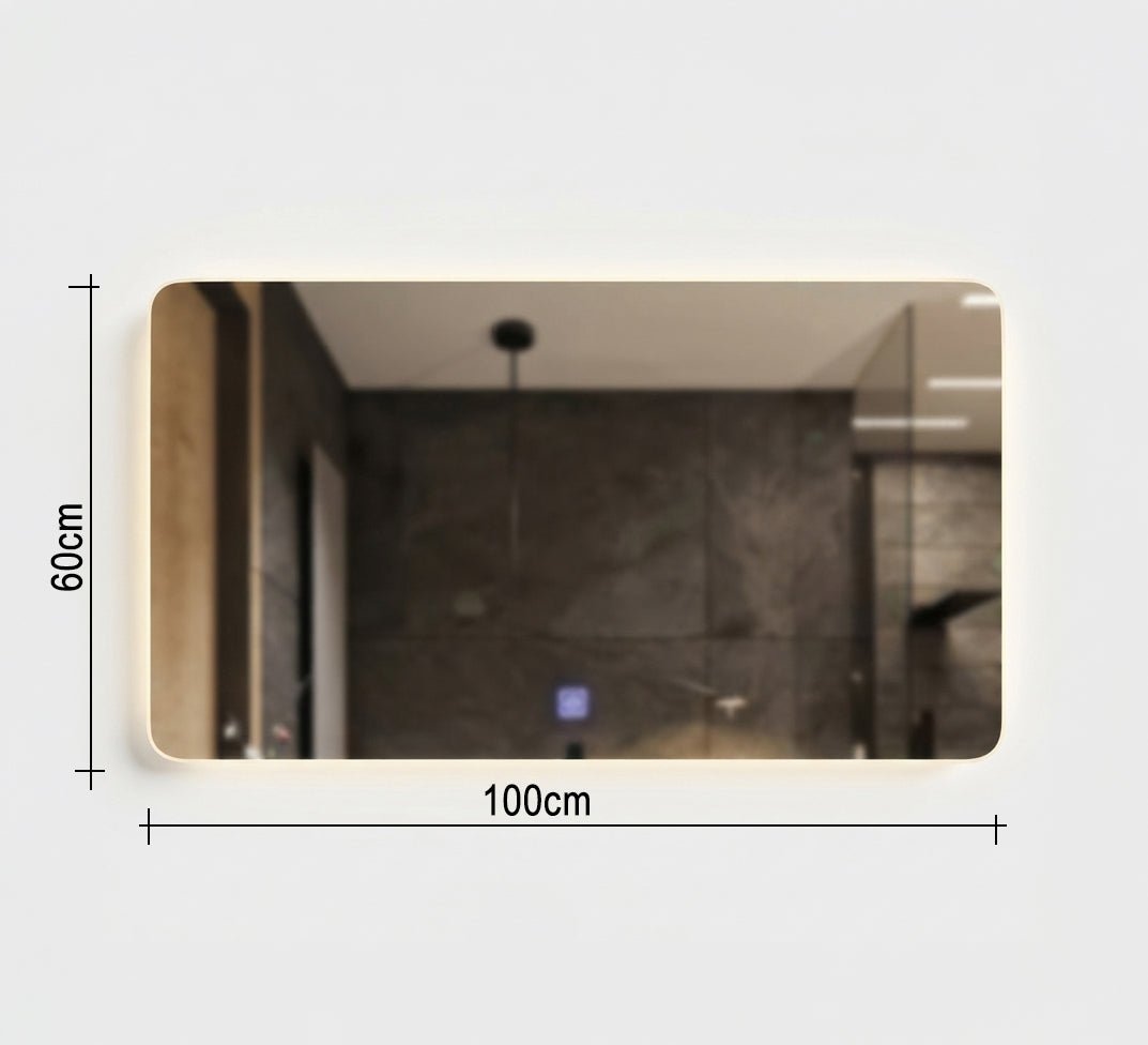 Wide mirror with backlight and touch control - Vitrine Furniture - Mirrors