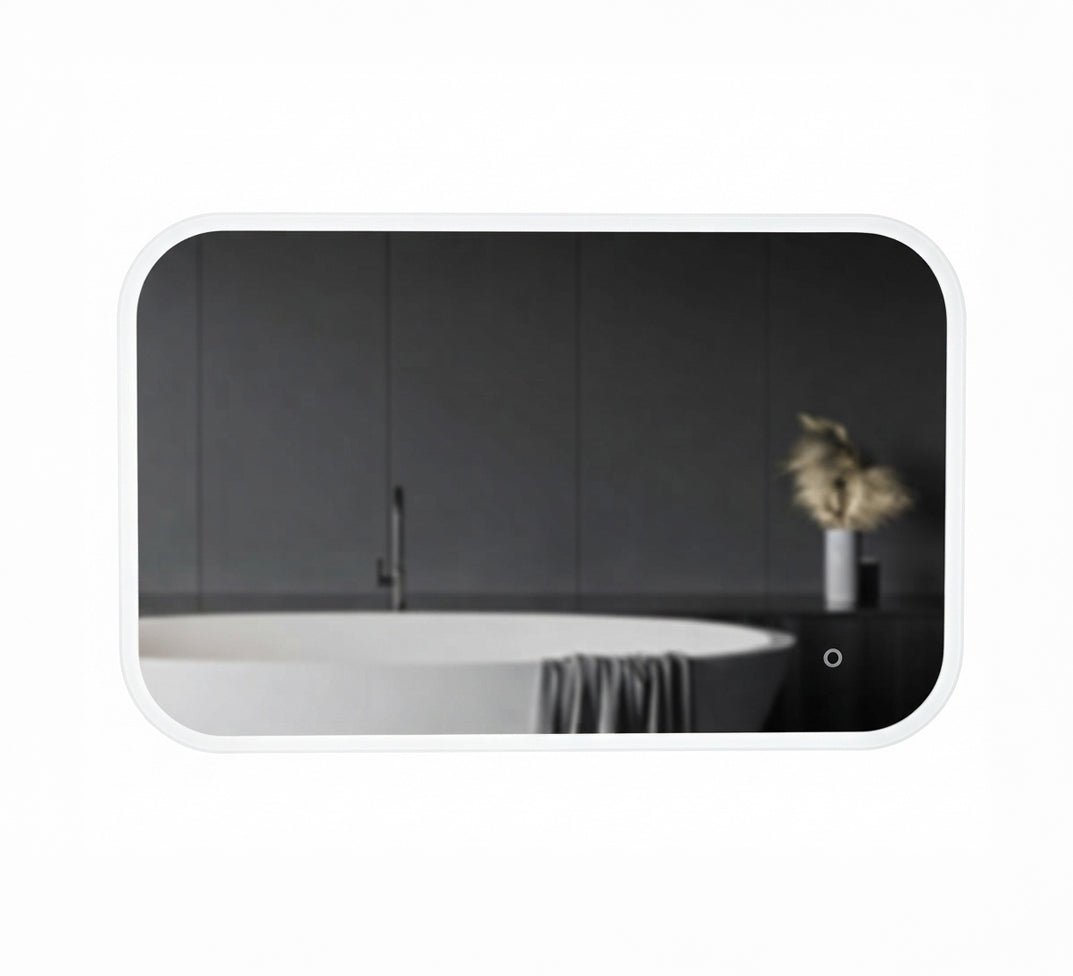 Wide mirror with illuminated edge and rounded corners - Vitrine Furniture - Mirrors