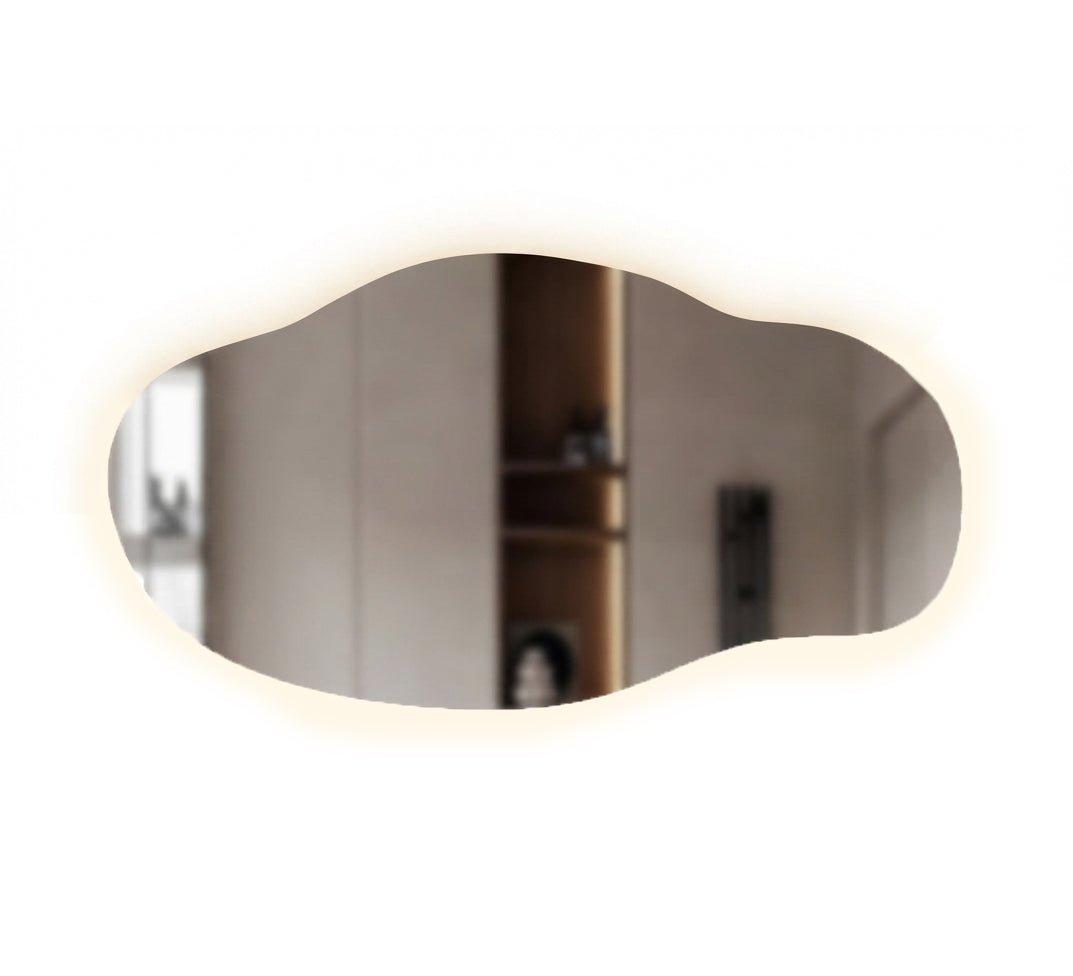 Wide organic washbasin mirror Double Mirror - Vitrine Furniture - Mirrors