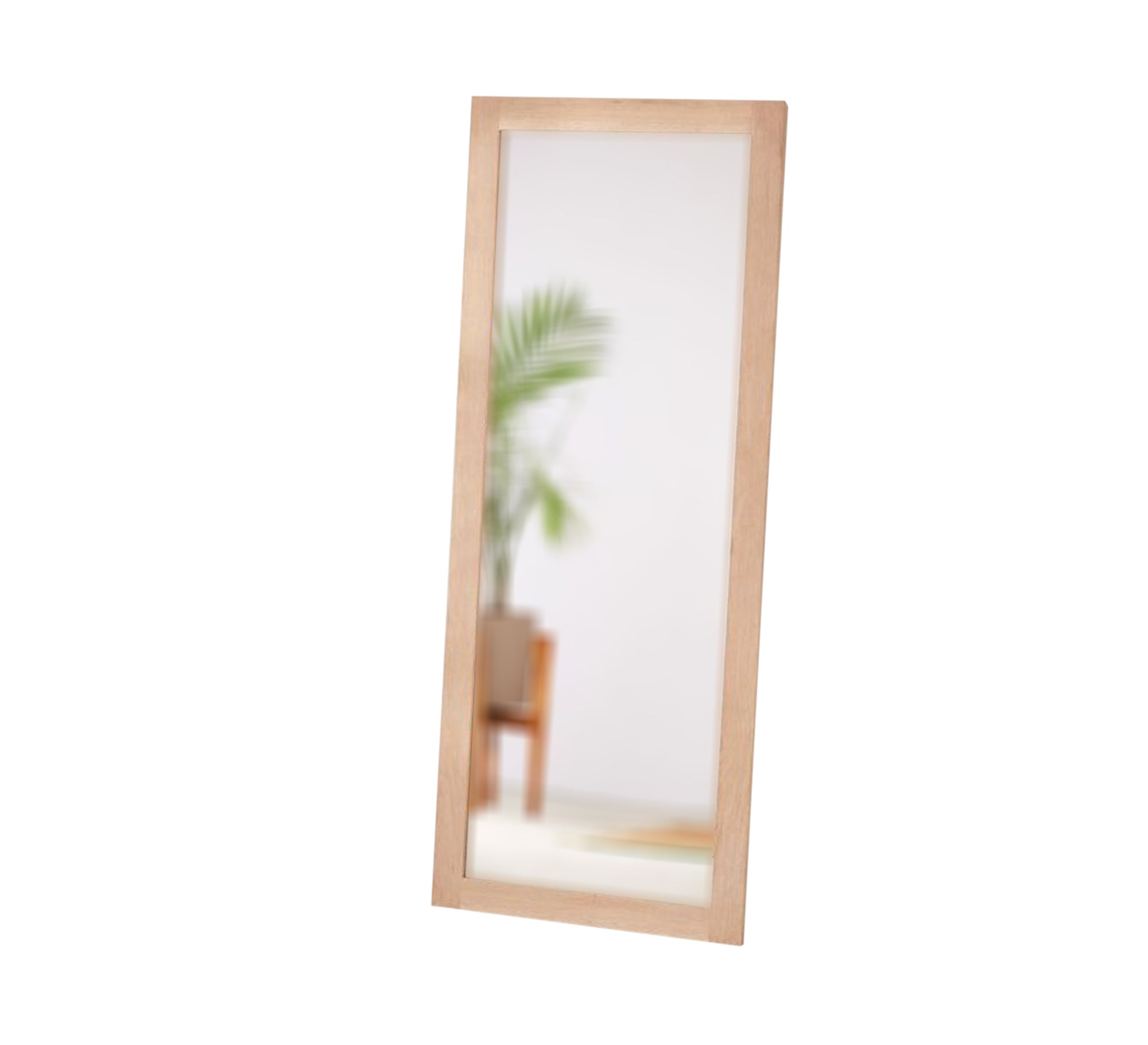 Wide Rectangular Wooden Frame Mirror - Vitrine Furniture - Décor