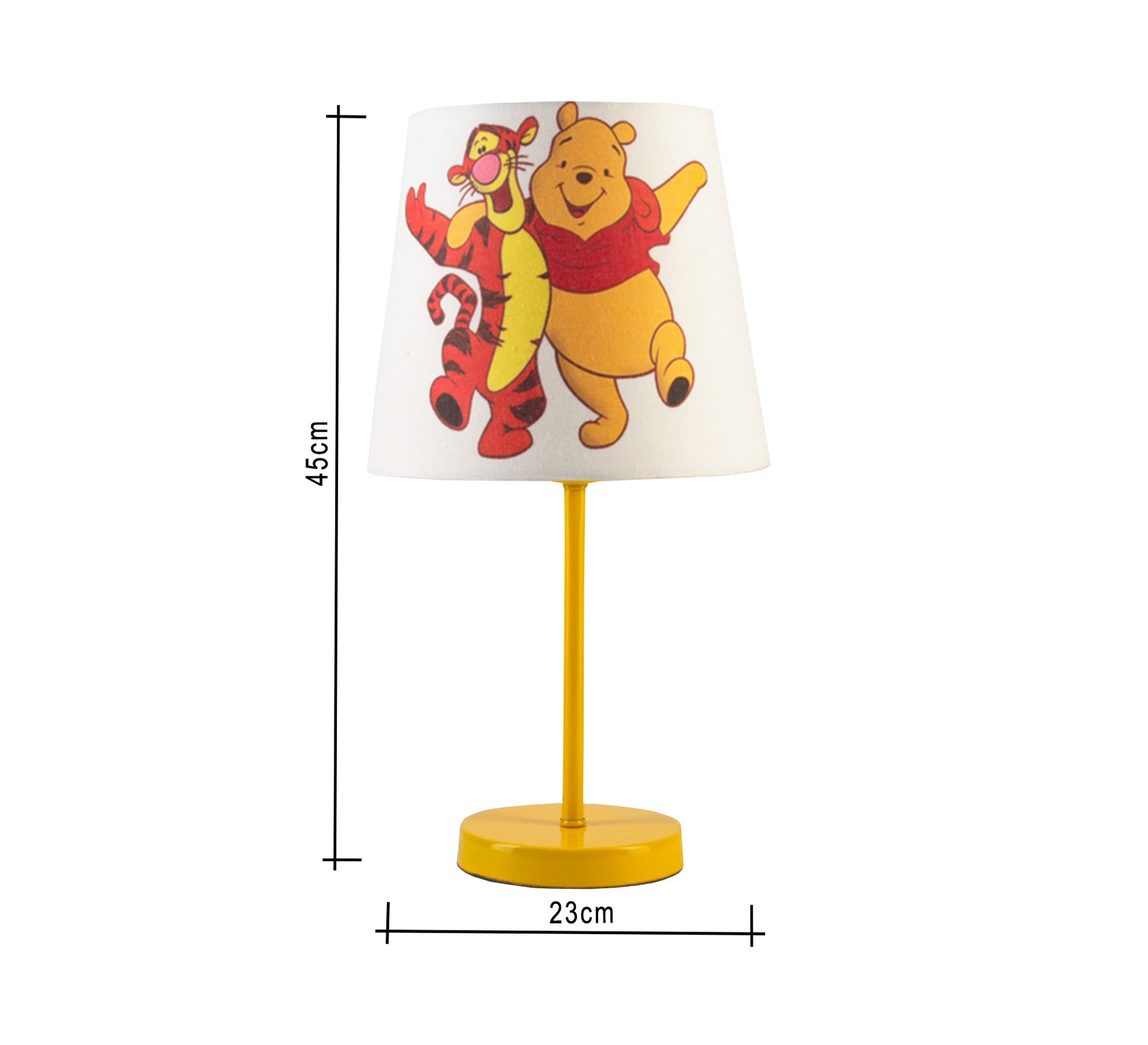 Winnie the Pooh Lamp, Fun Nursery Light with Gold Base - Vitrine Furniture - Lighting