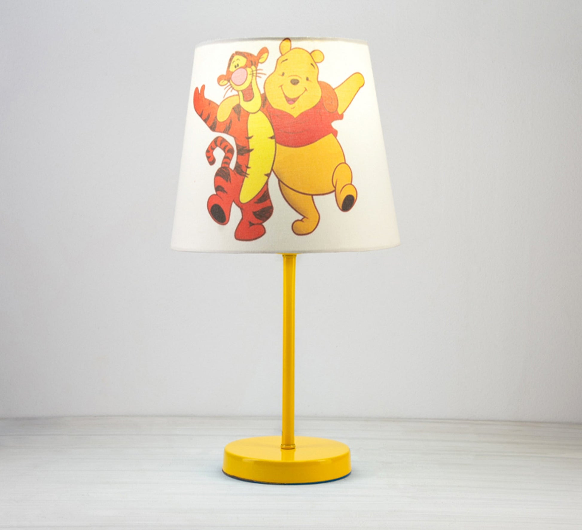 Winnie the Pooh Lamp, Fun Nursery Light with Gold Base - Vitrine Furniture - Lighting