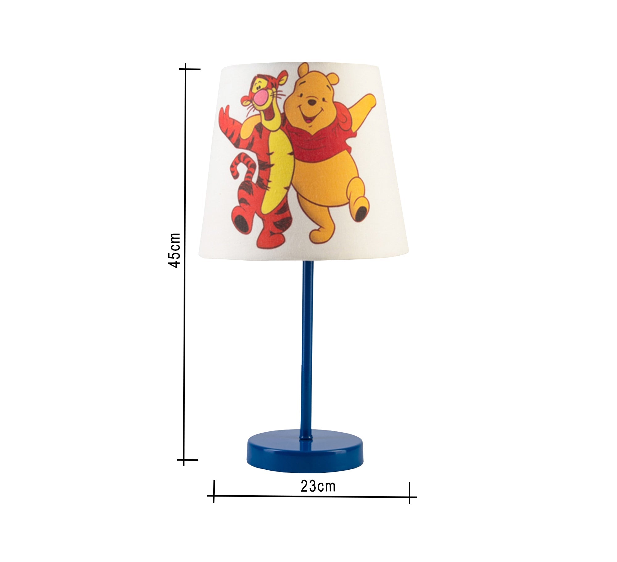 Winnie the Pooh Lamp: Playful lighting for the nursery with a blue base - Vitrine Furniture - Lighting