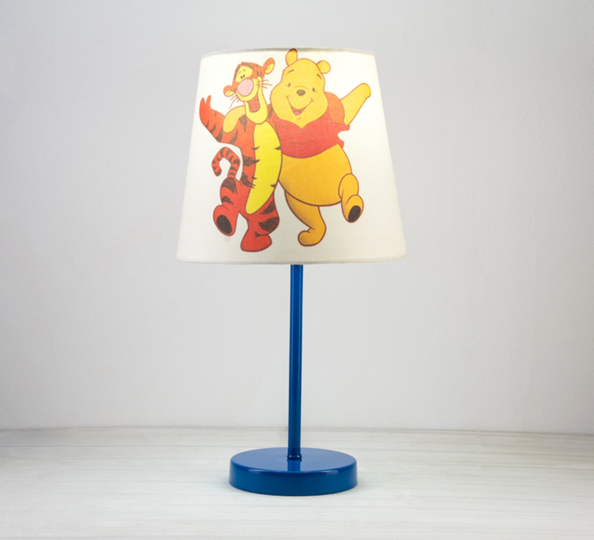 Winnie the Pooh Lamp: Playful lighting for the nursery with a blue base - Vitrine Furniture - Lighting