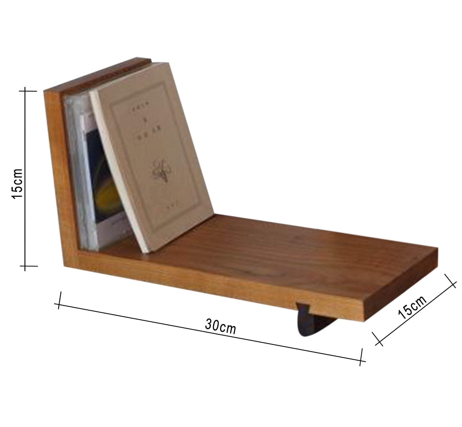 Wooden beige book organizer - Vitrine Furniture - Furniture