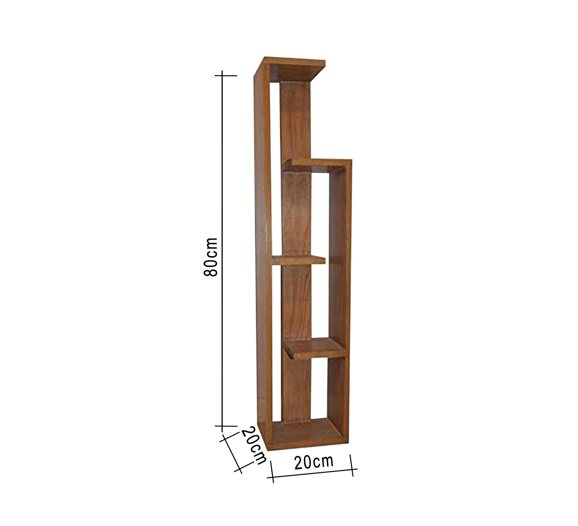 Wooden beige Bookcase - Vitrine Furniture - Furniture