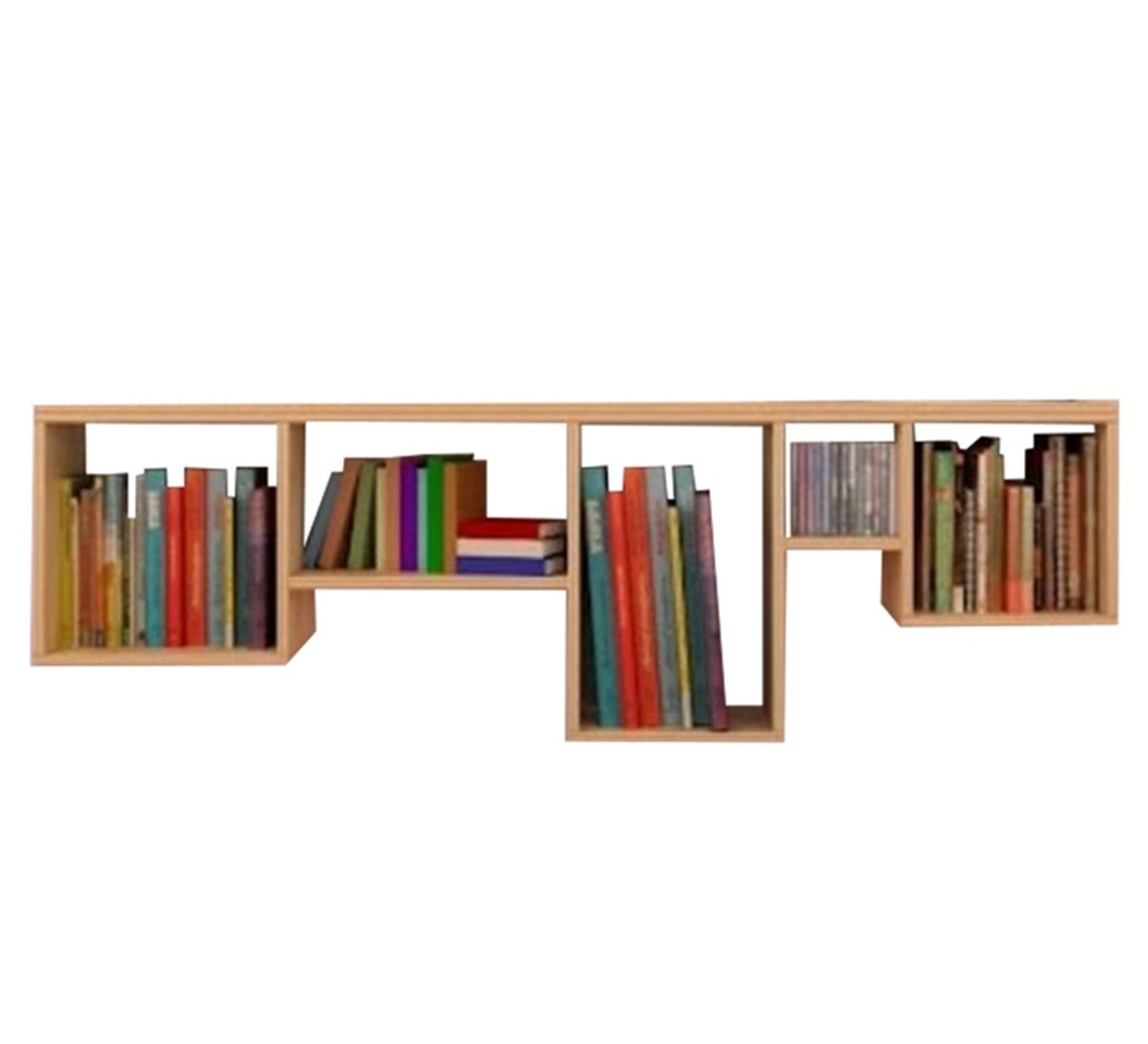 Wooden beige shelving unit - Vitrine Furniture - Décor