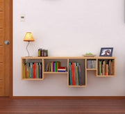 Wooden beige shelving unit - Vitrine Furniture - Décor