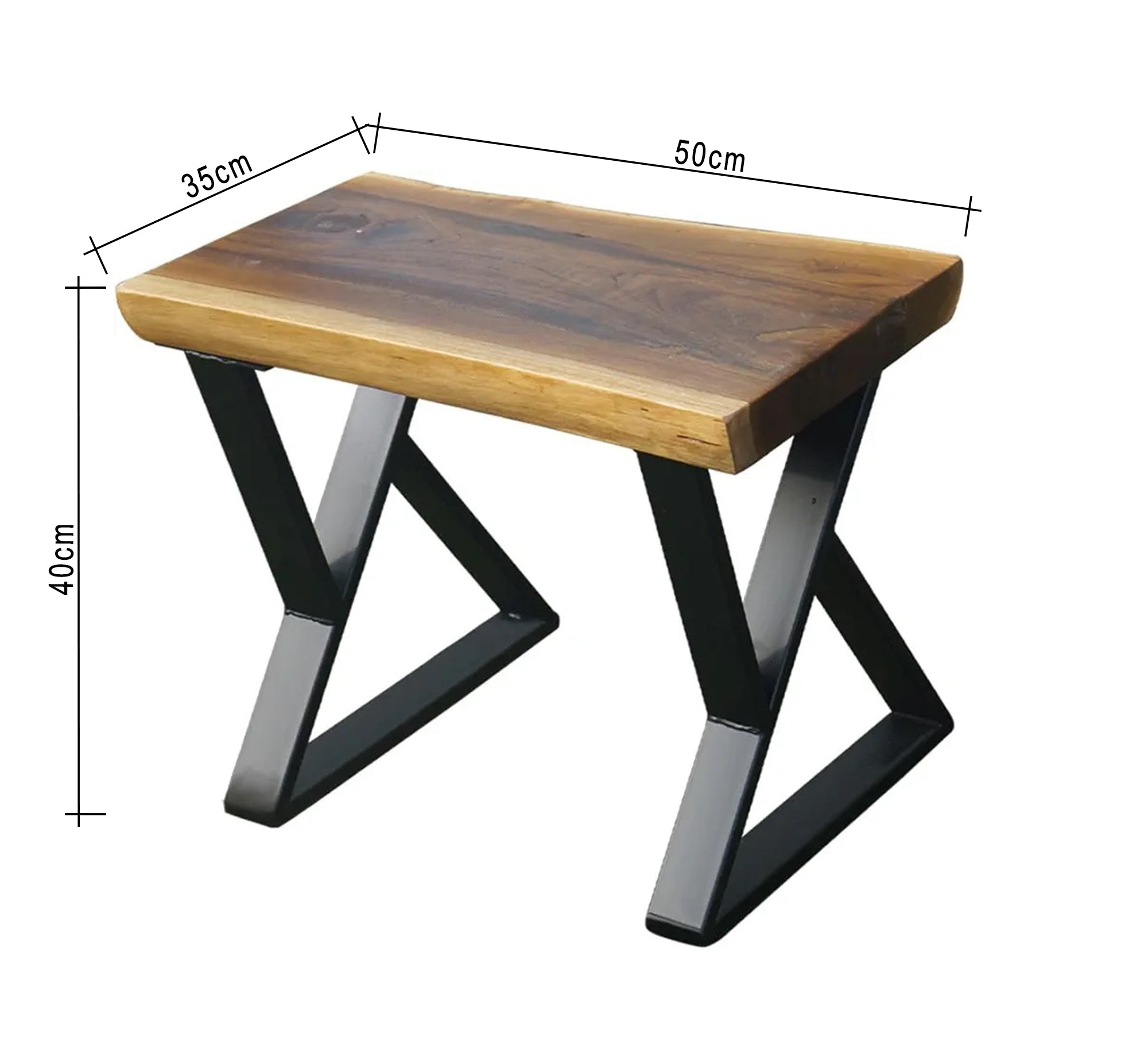 Wooden bench with metal legs - Vitrine Furniture - Furniture