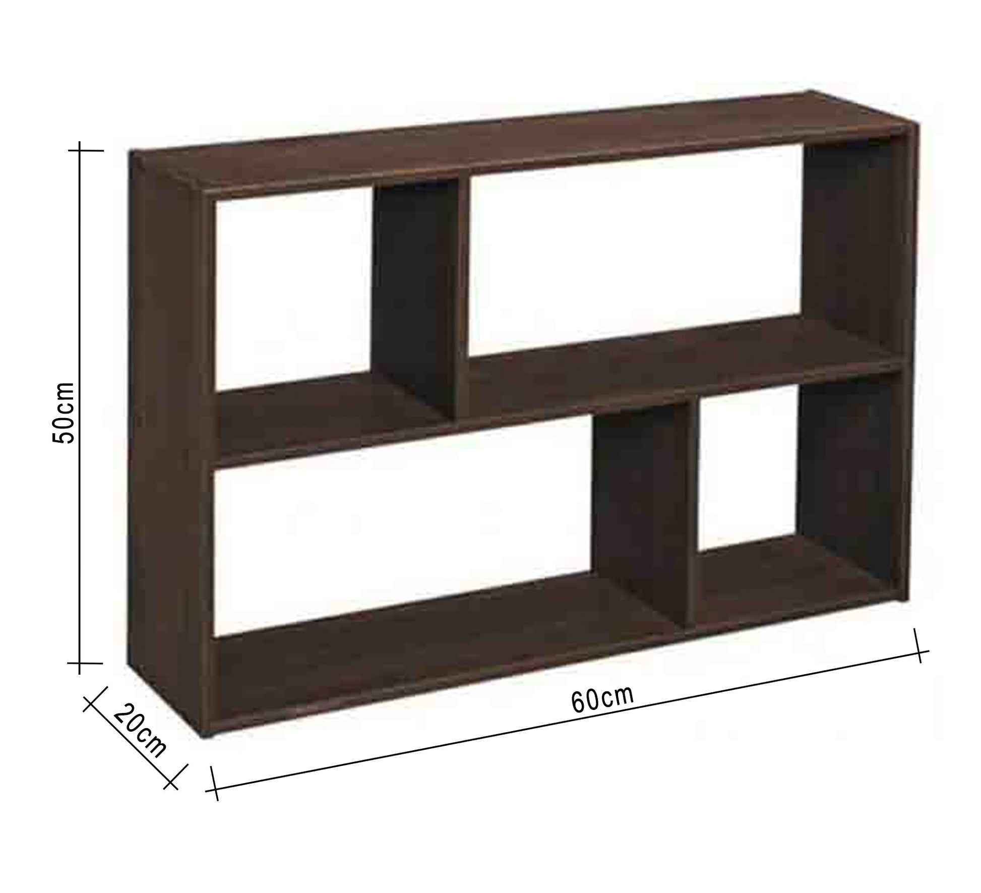 Wooden brown shelving unit - Vitrine Furniture - Décor