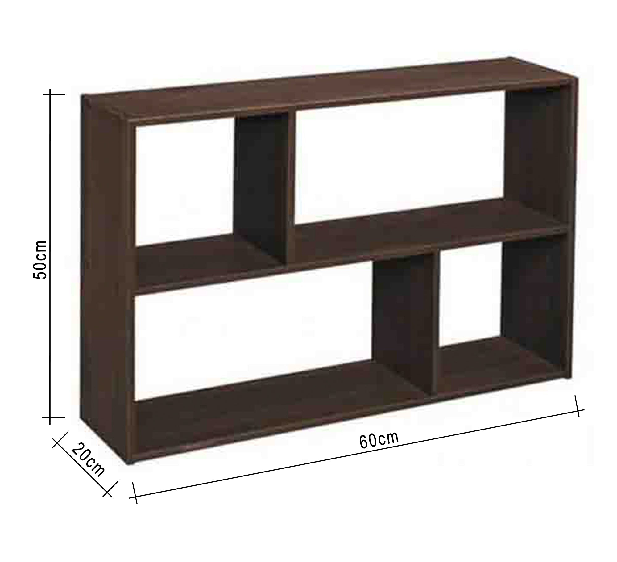 Wooden brown shelving unit - Vitrine Furniture - Décor