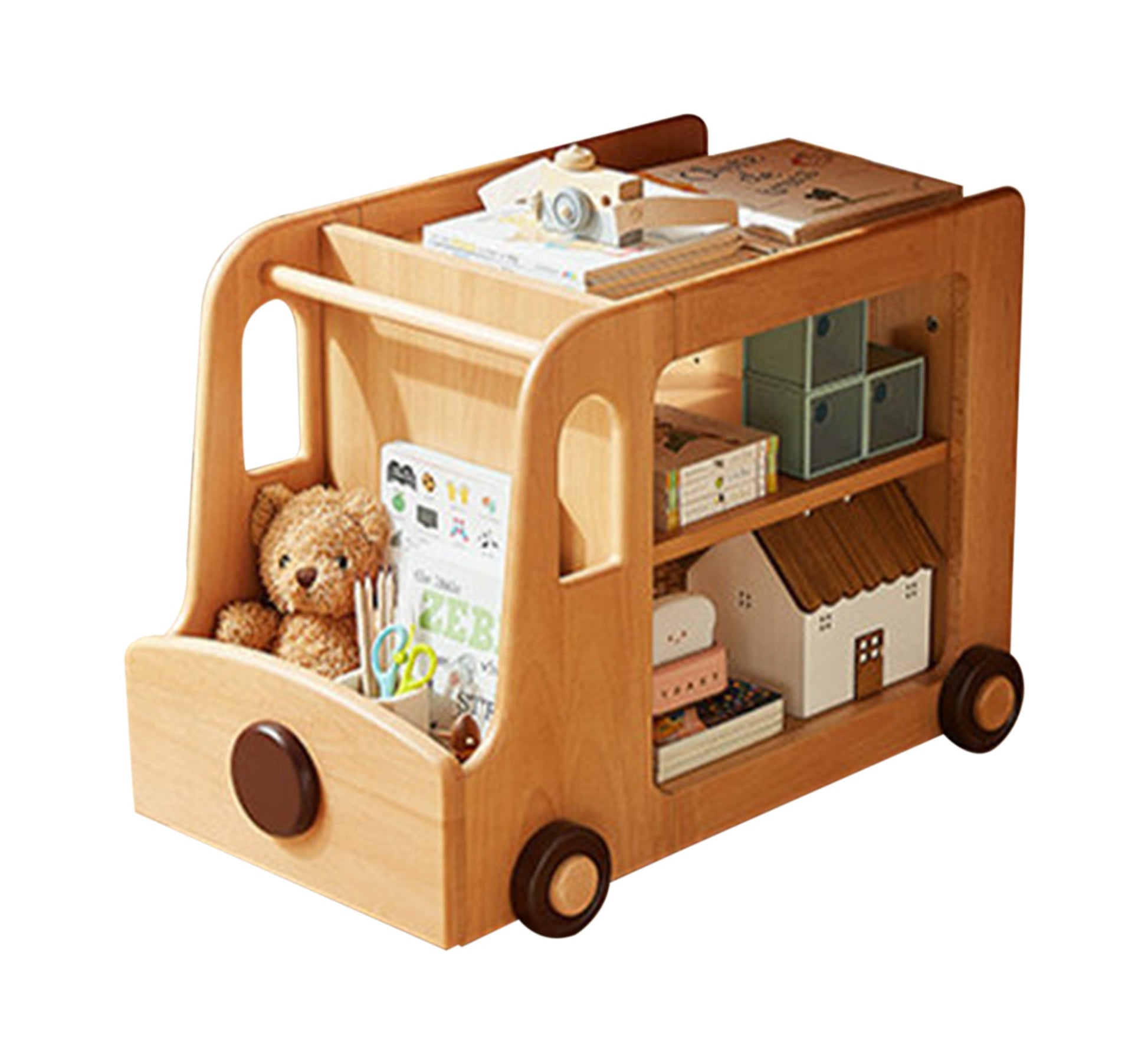 Wooden car shape toy organizer - Vitrine Furniture - Furniture