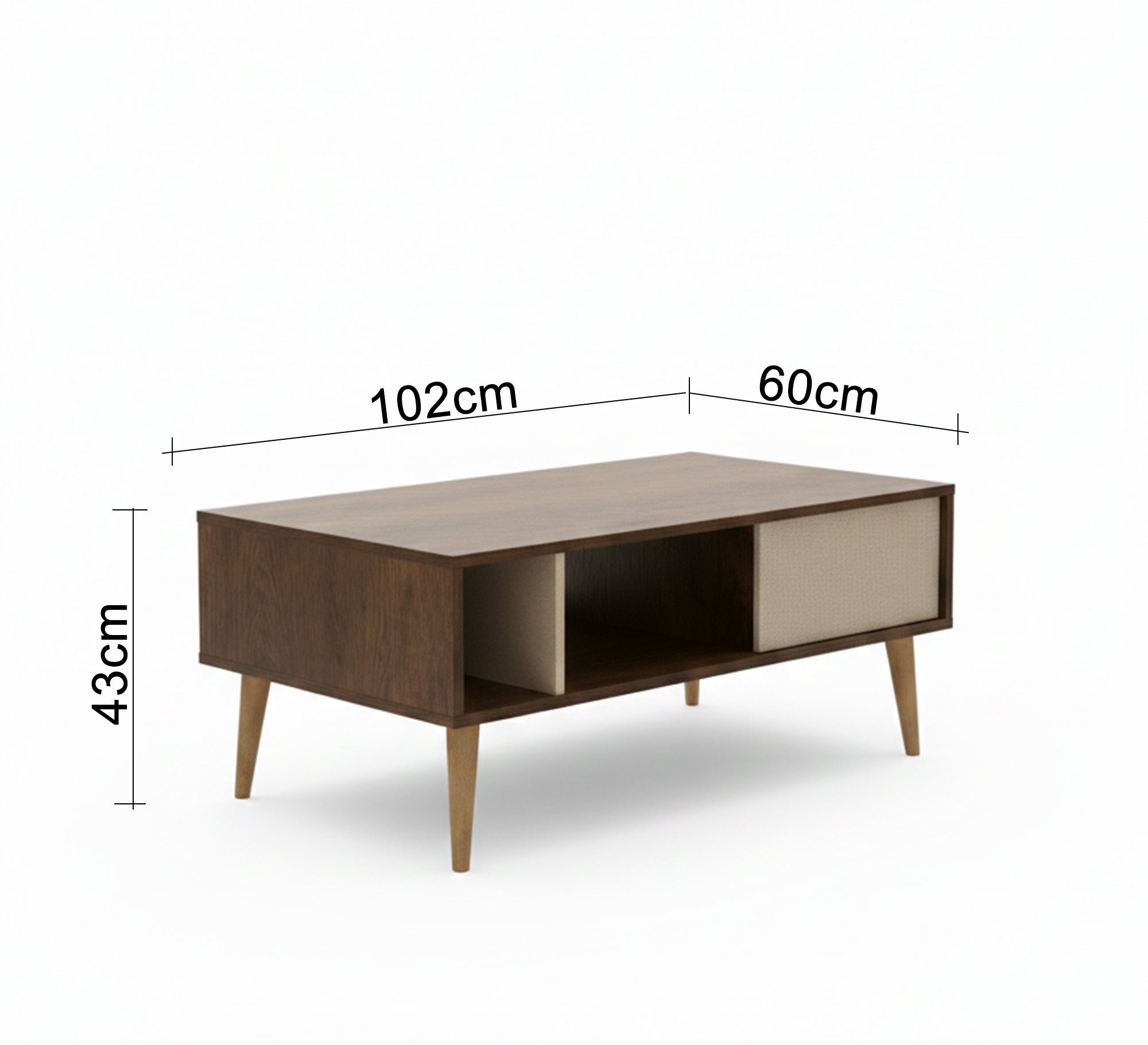 Wooden coffee table with a modern design - Vitrine Furniture - Coffee Tables