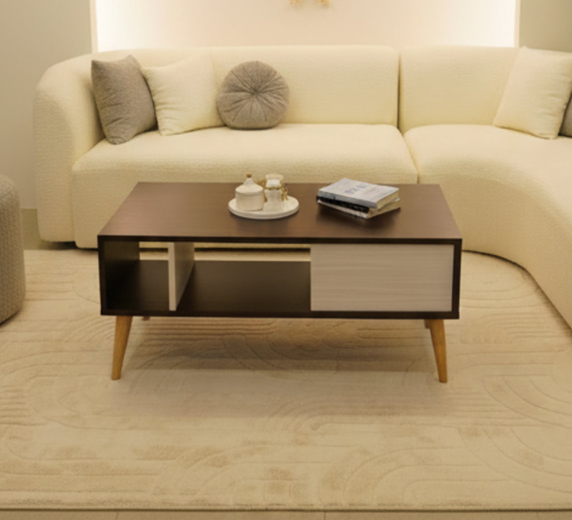Wooden coffee table with a modern design - Vitrine Furniture - Coffee Tables
