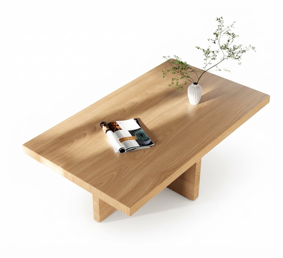 Wooden coffee table with a sophisticated geometric design - Vitrine Furniture - Coffee Tables