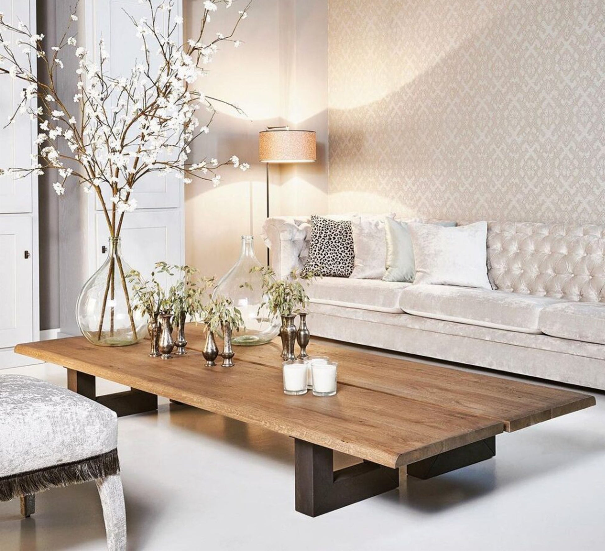 Wooden coffee table with metal legs - Vitrine Furniture - Furniture