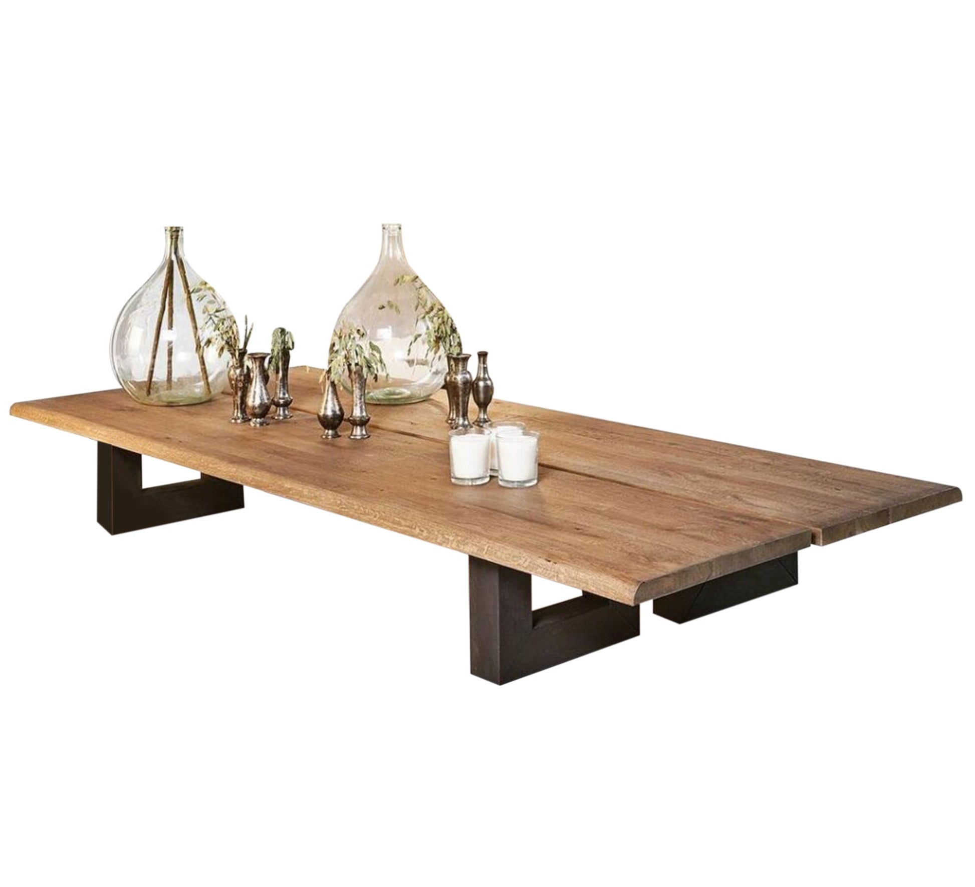 Wooden coffee table with metal legs - Vitrine Furniture - Furniture