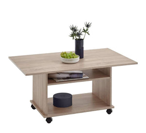 Wooden coffee table with wheels - Vitrine Furniture - Furniture