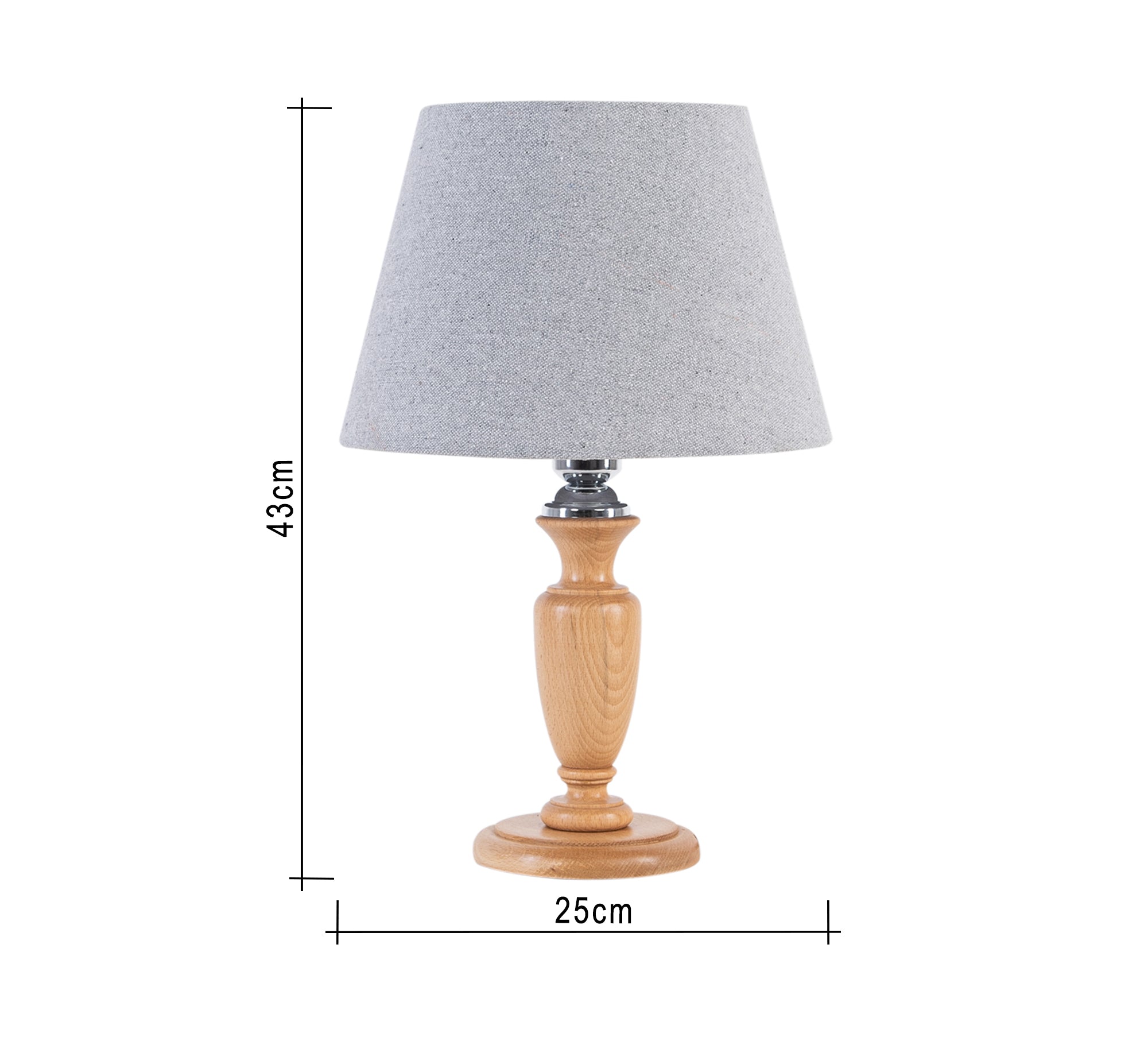 Wooden column desk lamp - Vitrine Furniture - Lighting