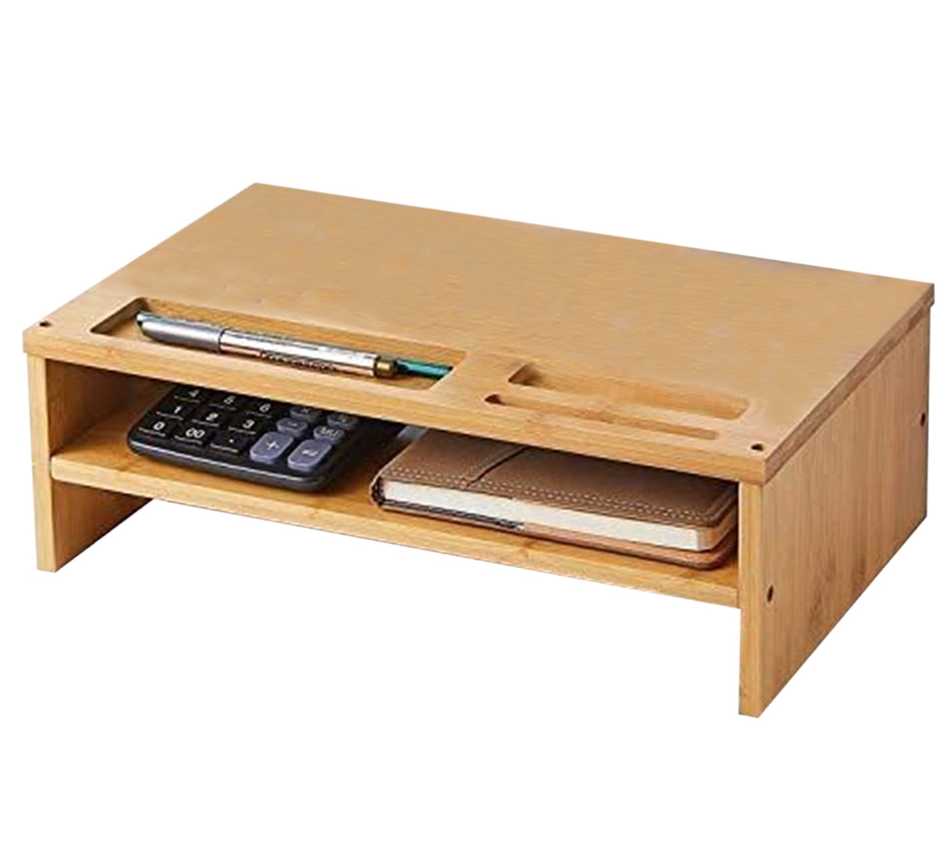 Wooden Computer Monitor Stand - Vitrine Furniture - TV Table & Cabinet