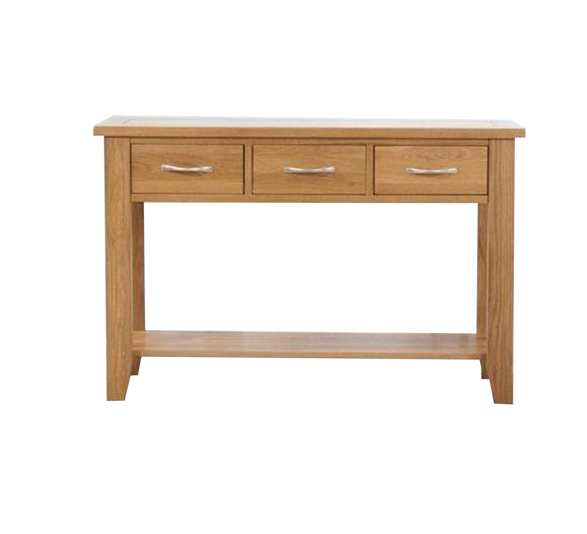 Wooden console table with three drawers and a shelf - Vitrine Furniture - Furniture