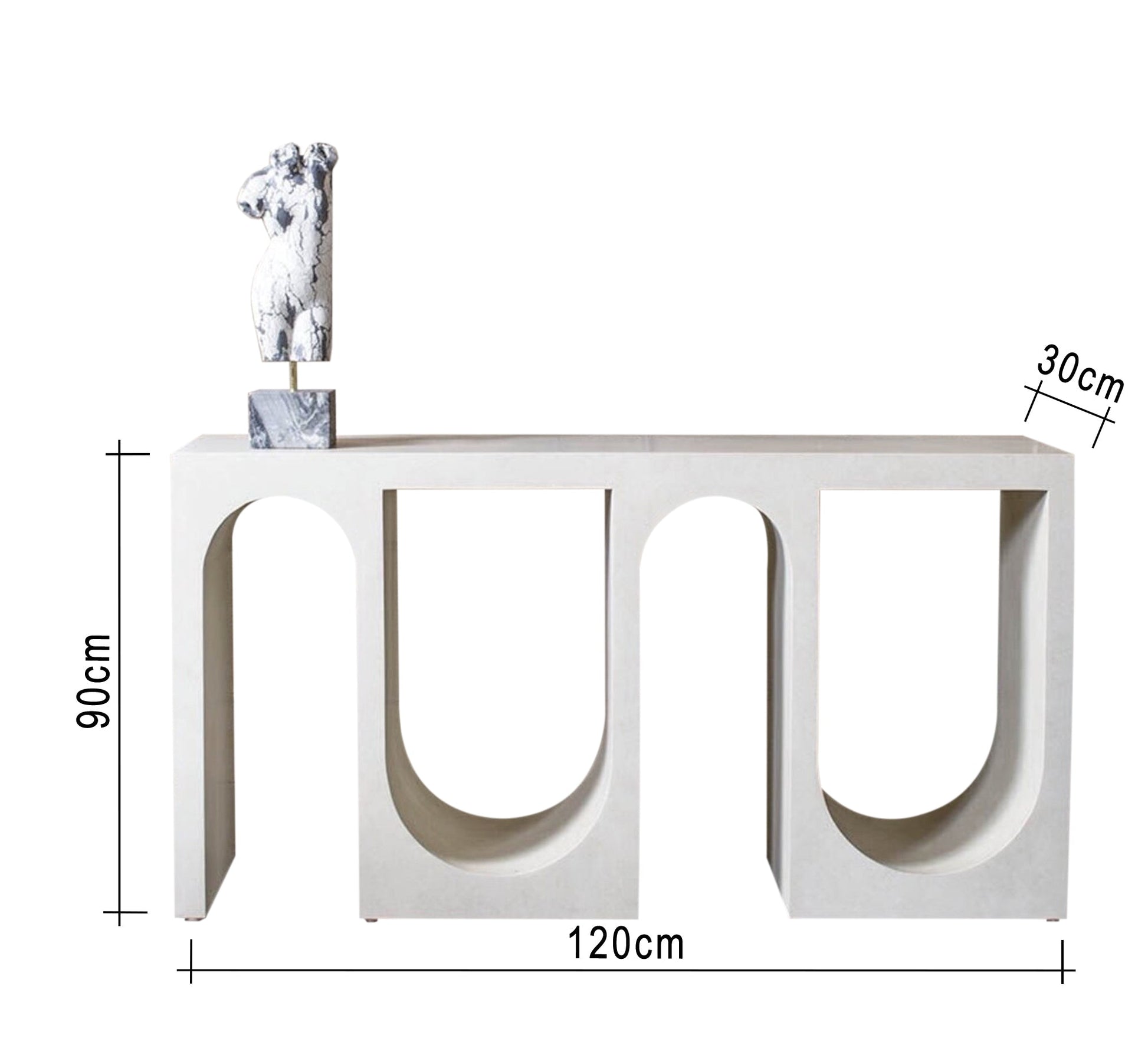 Wooden console with unique design - Vitrine Furniture - Furniture