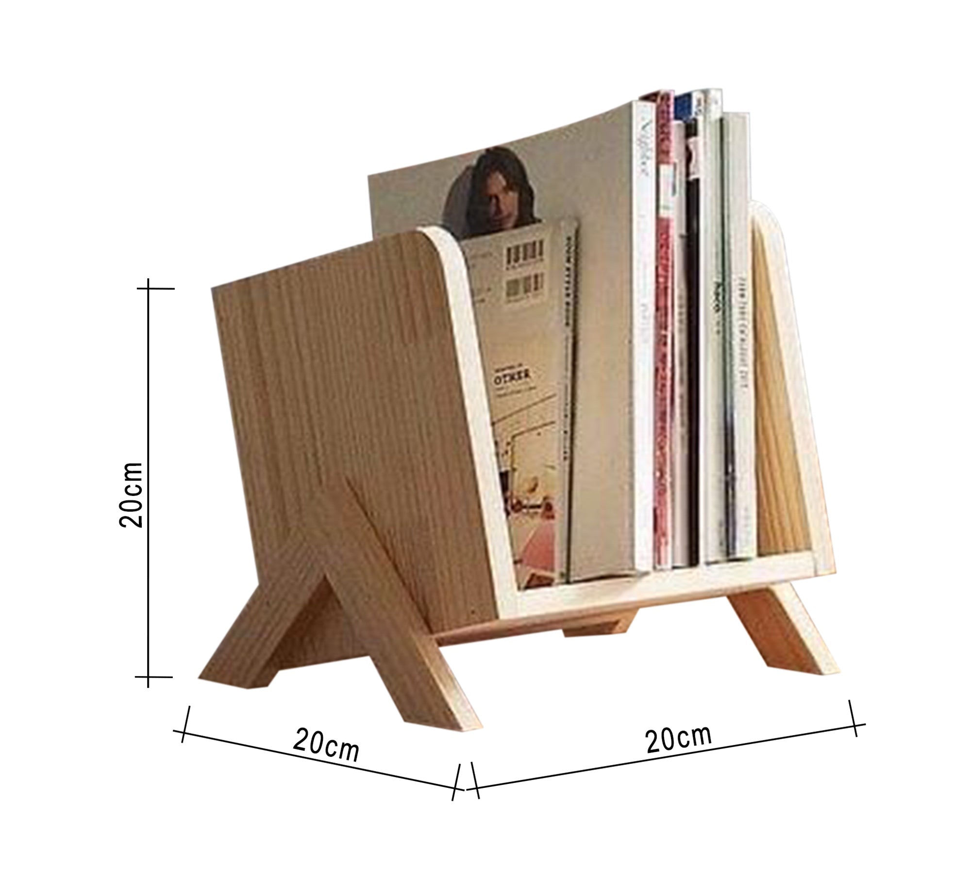 Wooden Decorative Book Organizer - Vitrine Furniture - Furniture