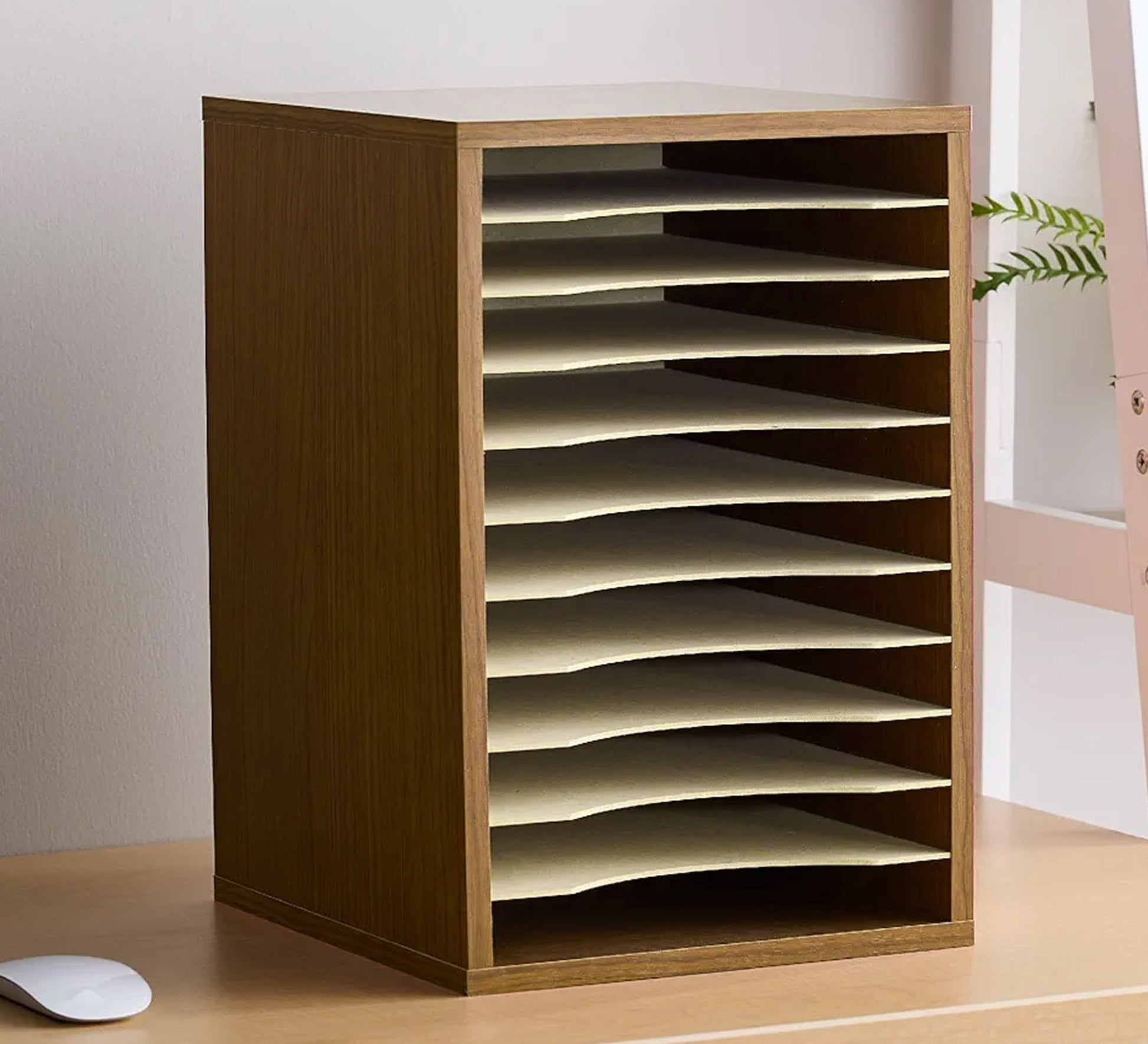 Wooden desk organizer for books and folders - Vitrine Furniture - Furniture