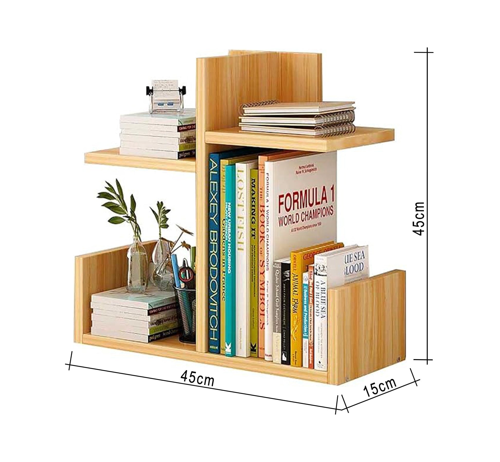 Wooden desk organizer with shelves - Vitrine Furniture - Furniture
