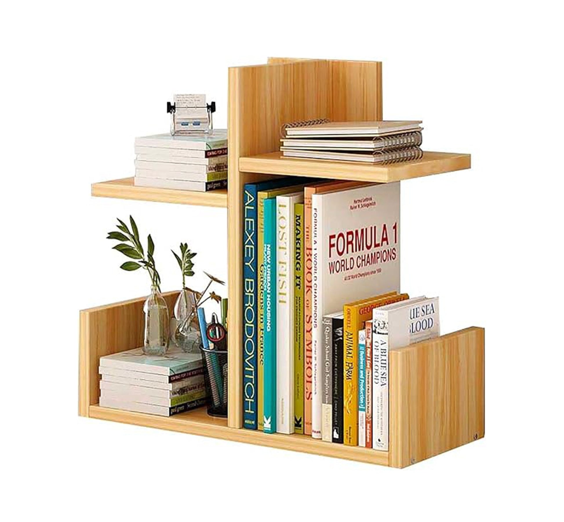 Wooden desk organizer with shelves - Vitrine Furniture - Furniture