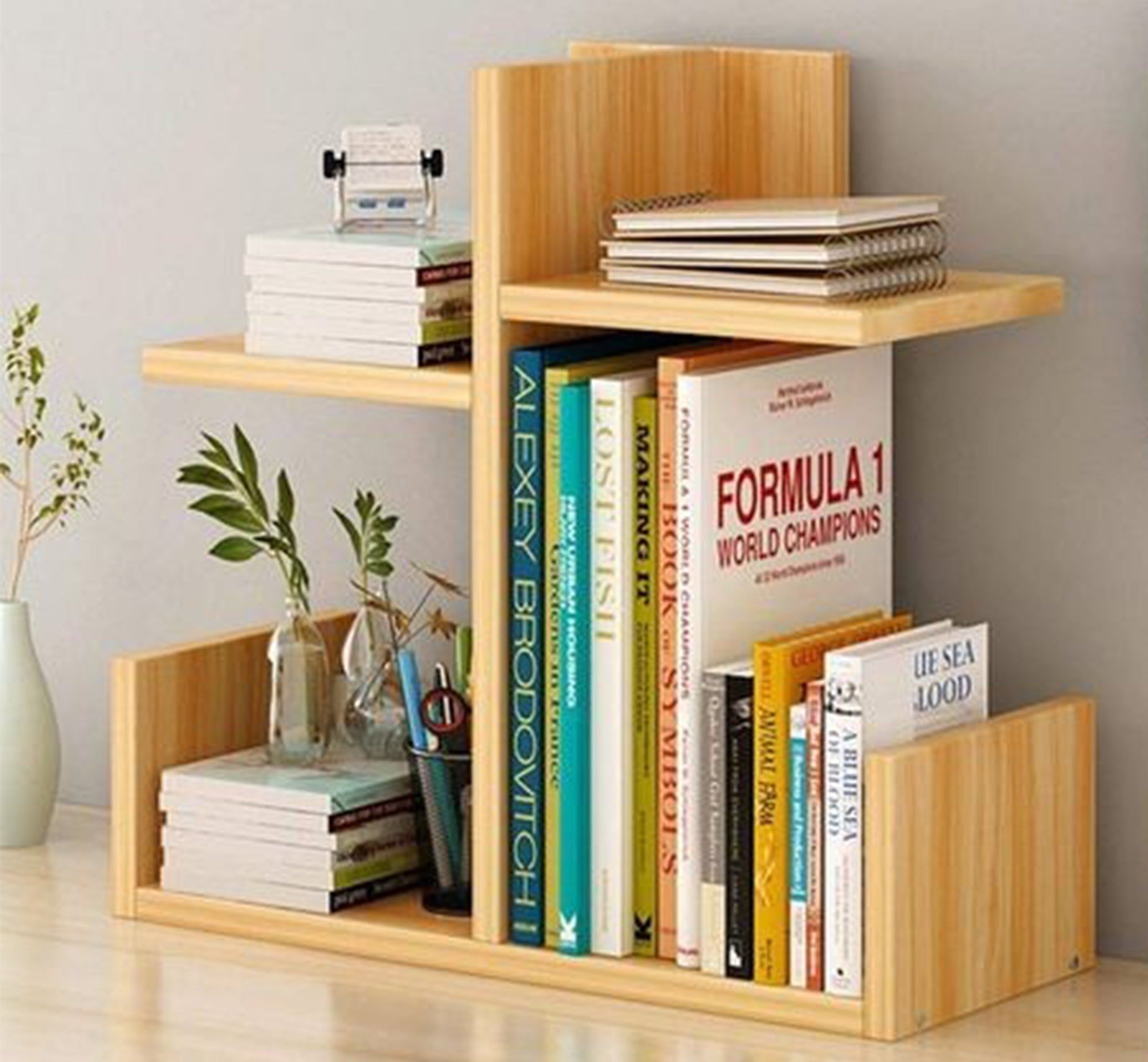 Wooden desk organizer with shelves - Vitrine Furniture - Furniture