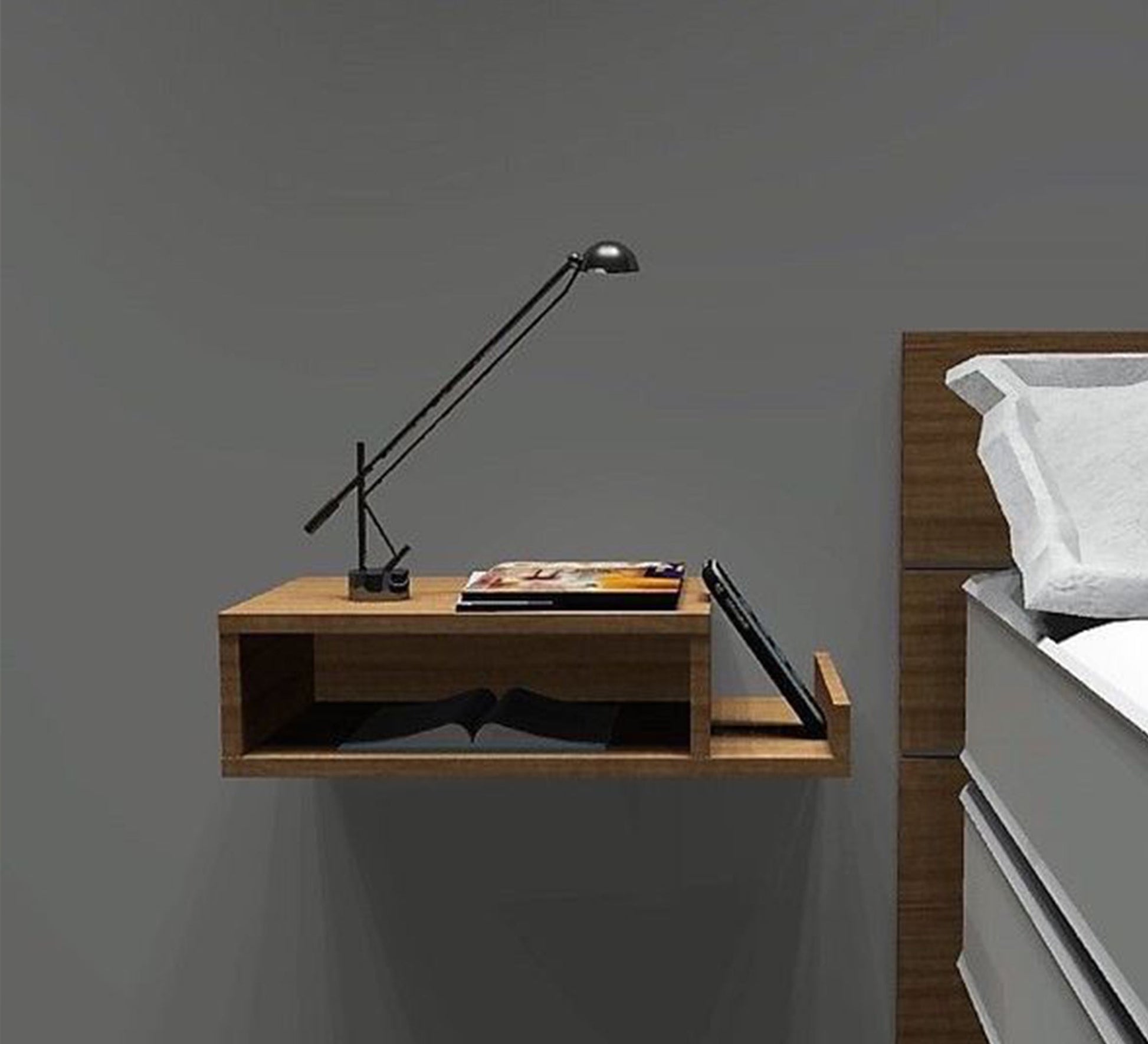 Wooden hanging table for use as a chest of drawers - Vitrine Furniture - Furniture