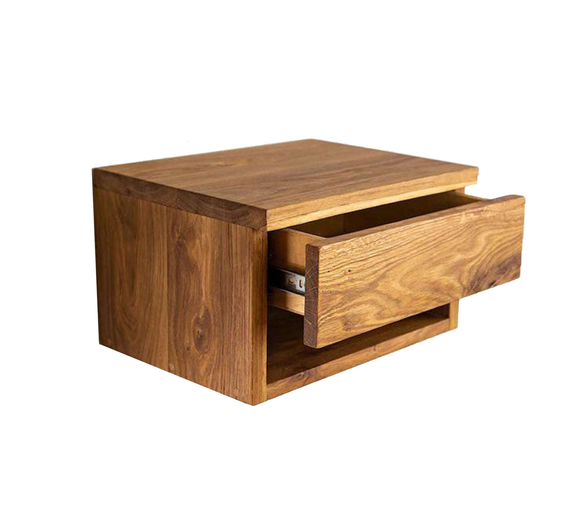 Wooden hanging table with drawer and hidden shelf - Vitrine Furniture - Furniture