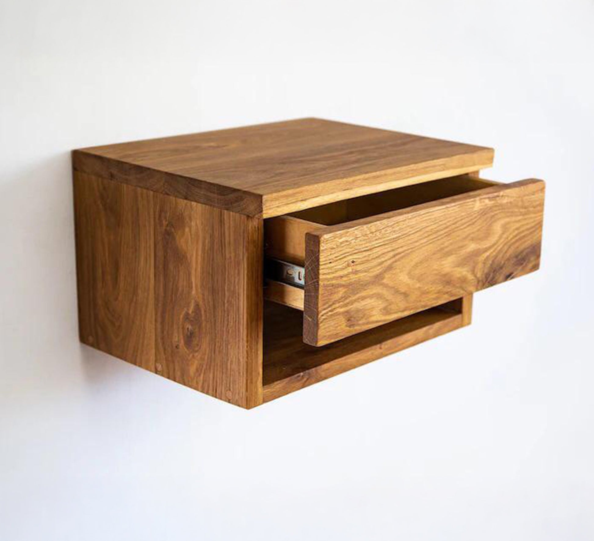 Wooden hanging table with drawer and hidden shelf - Vitrine Furniture - Furniture