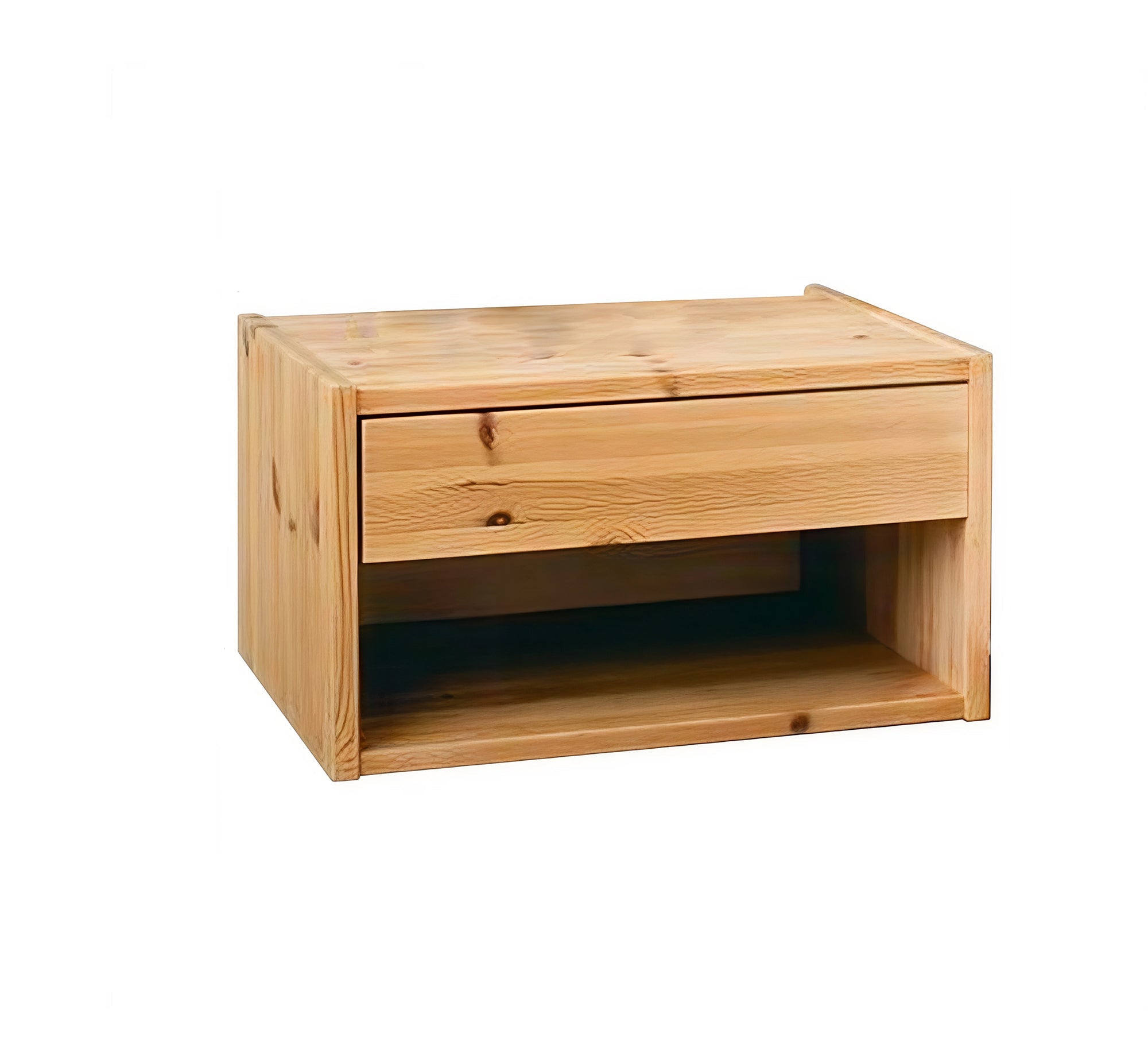 Wooden hanging table with practical and elegant storage - Vitrine Furniture - Furniture