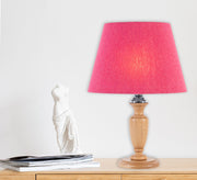 Wooden lampshade with wooden base - Vitrine Furniture - Lighting