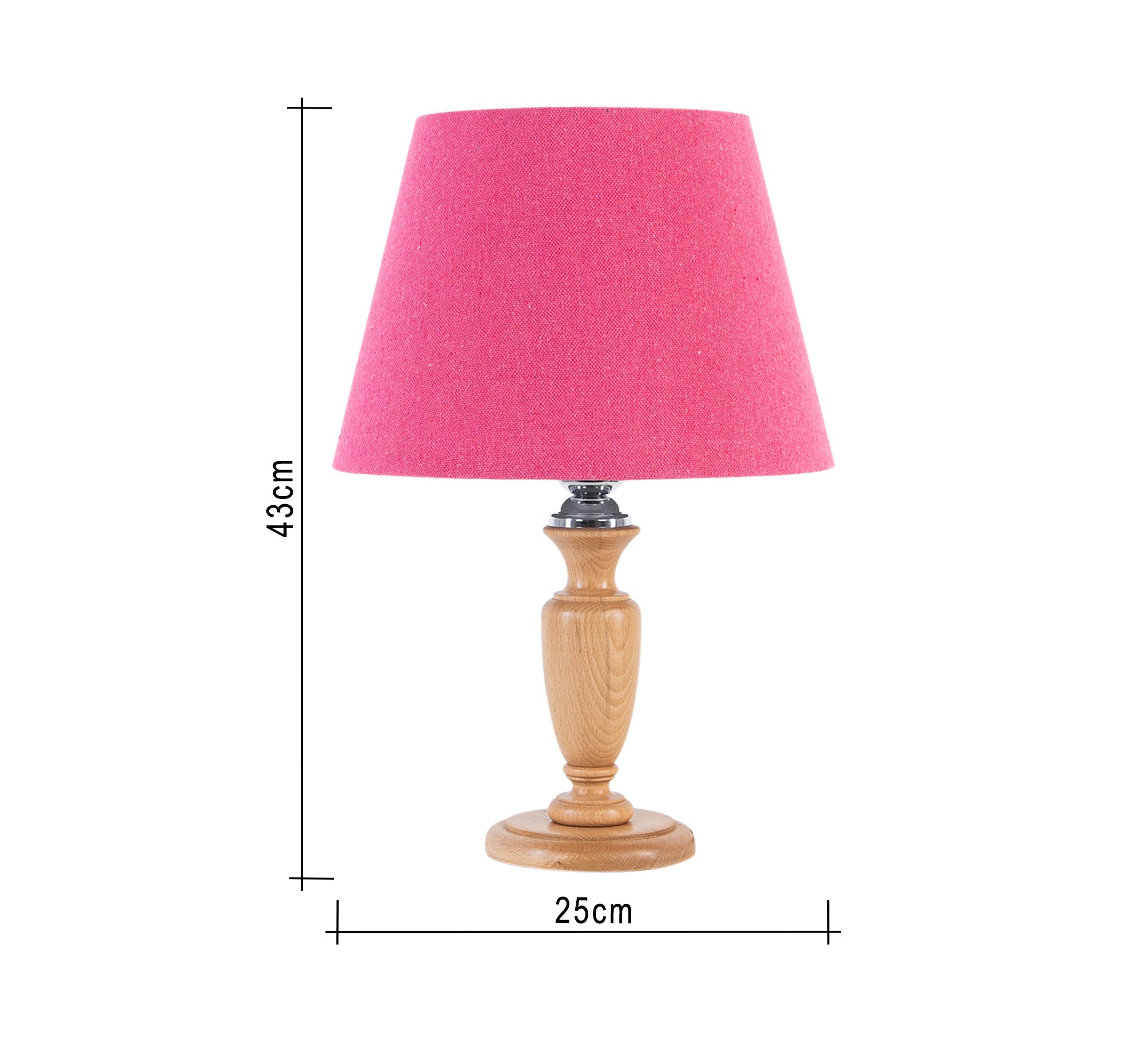 Wooden lampshade with wooden base - Vitrine Furniture - Lighting