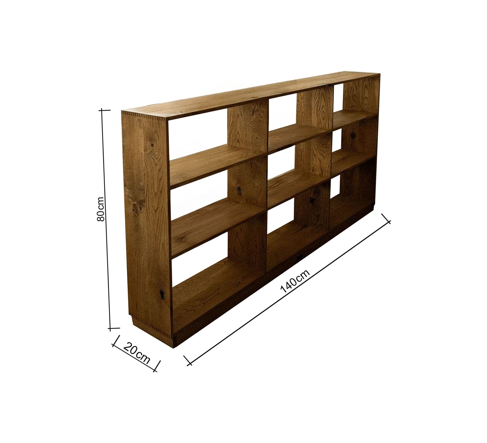 Wooden library with elegant open shelves - Vitrine Furniture - Furniture